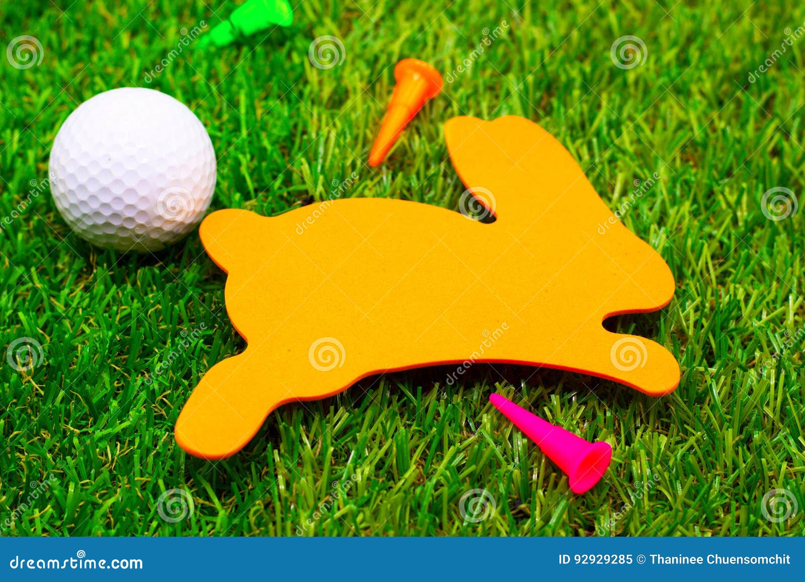 Golf Ball on Easter Holiday Stock Image Image of color, holiday 92929285