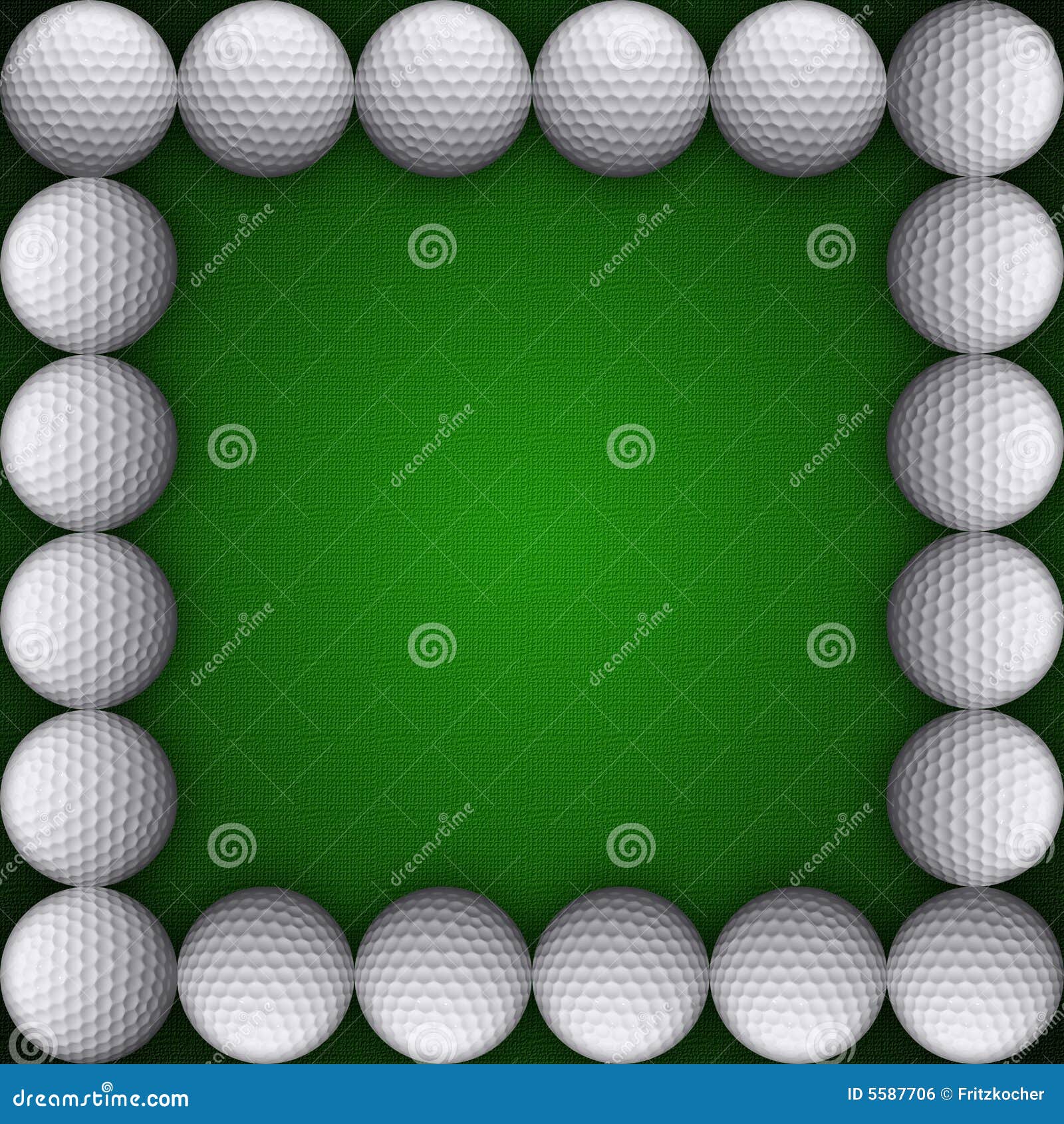 Golf ball frame stock illustration. Illustration of skins - 5587706