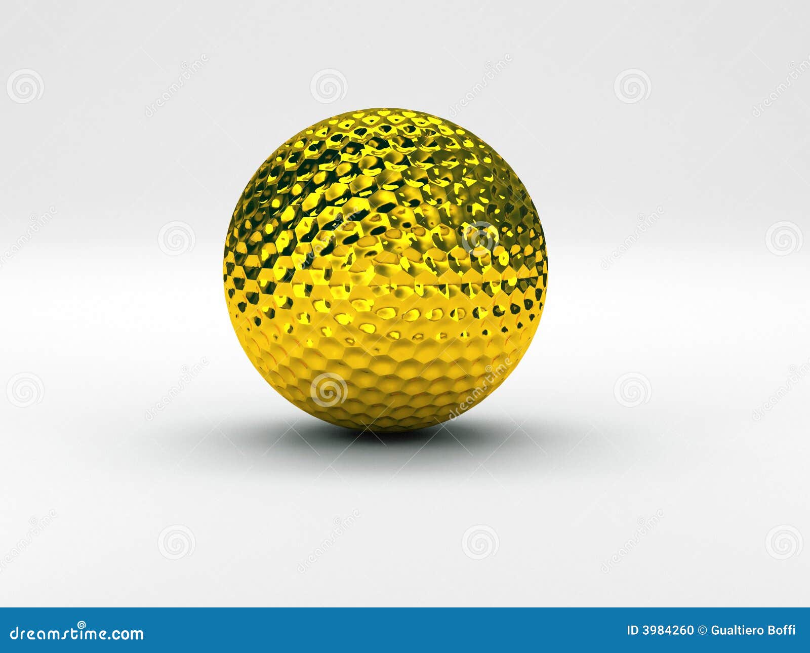 Golf ball gold stock illustration. Illustration of competition - 3984260