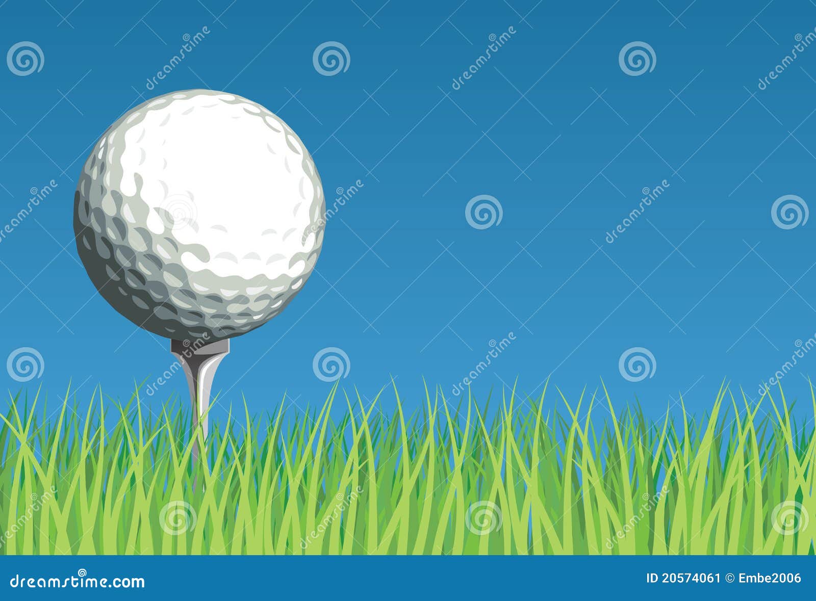 Golf Ball On Grass Stock Image - Image: 20574061