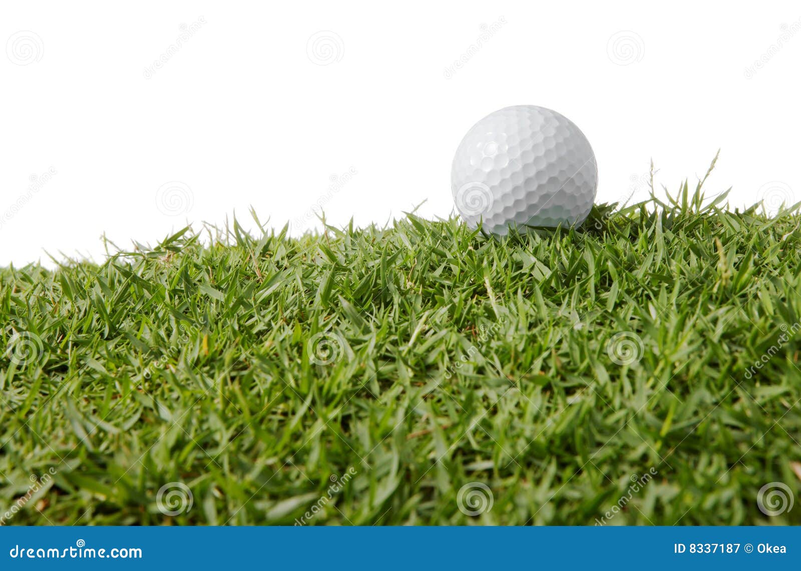 Golf ball on grass stock image. Image of leisure, sport 8337187