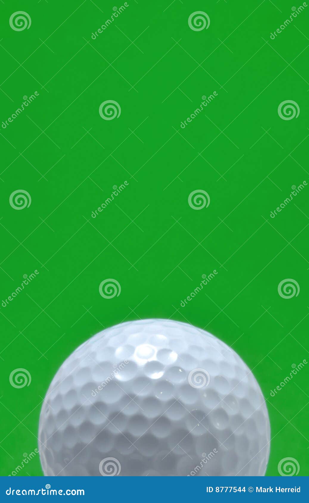 Golf Ball with Green Background Stock Photo Image of vertical, pastime 8777544