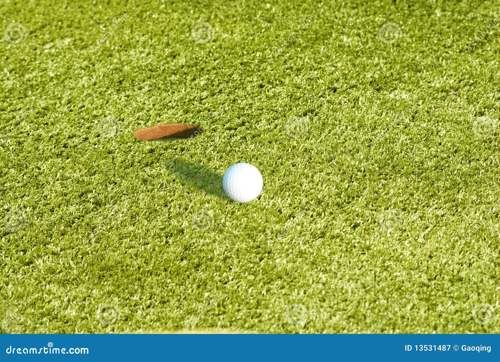 Golf Ball on the Green Grass Stock Image Image of cart, ball 13531487