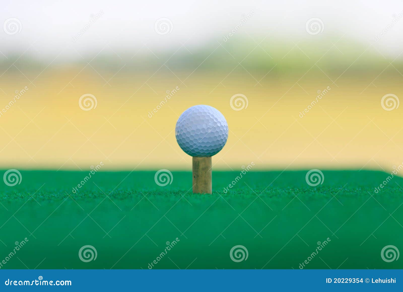Golf Ball on the Green with Green Background Stock Photo Image of competition, activity 20229354