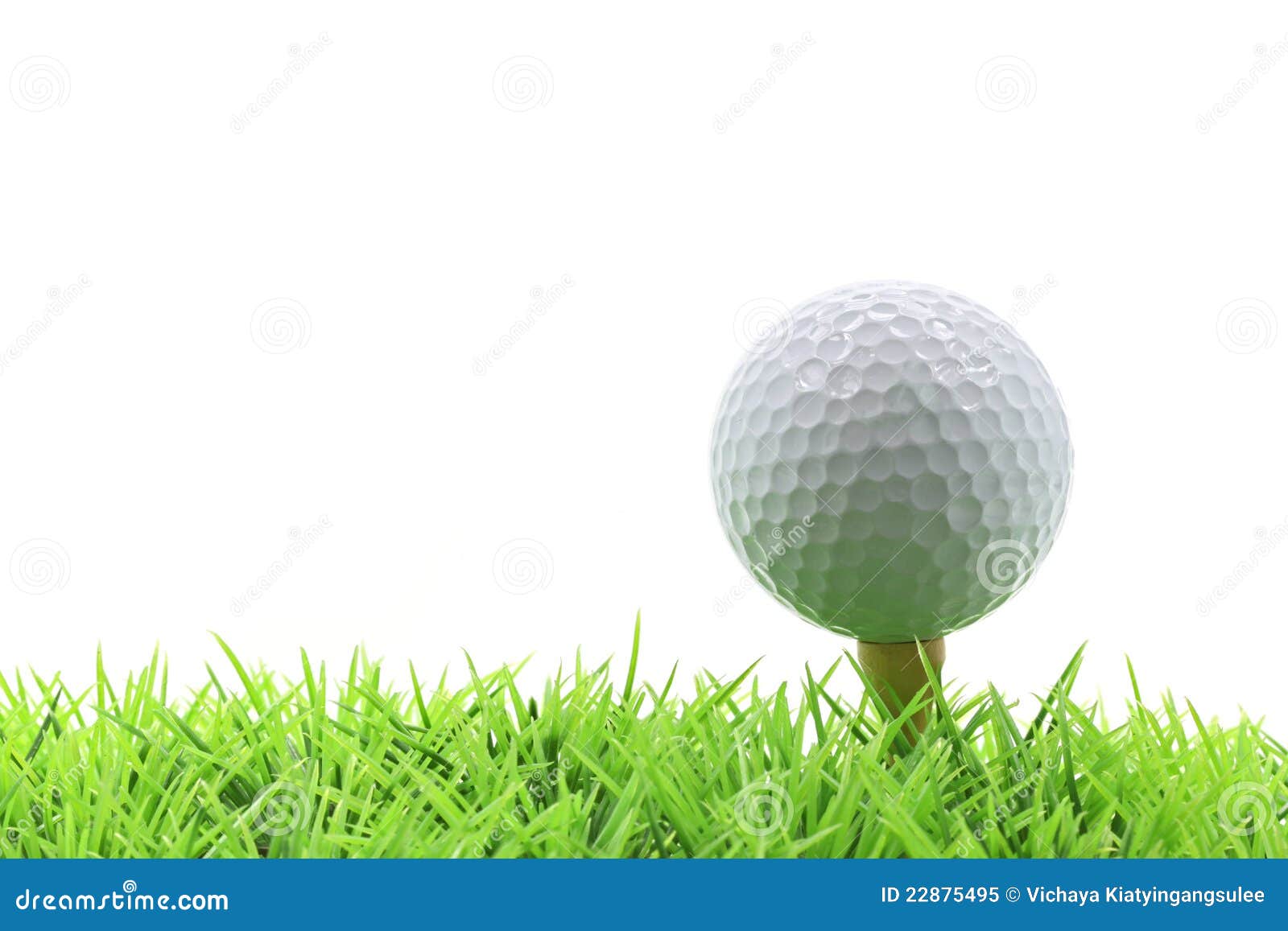 Golf ball on pin stock image. Image of competition, play 22875495