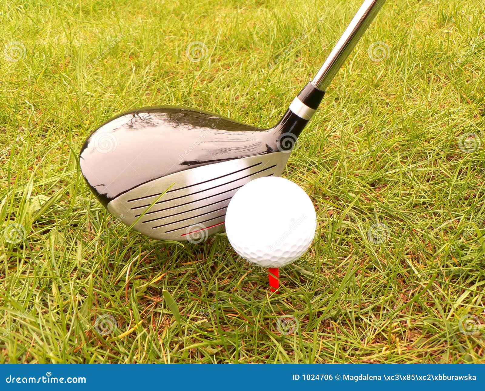 Golf ball and stick stock photo. Image of ball, dimples 1024706