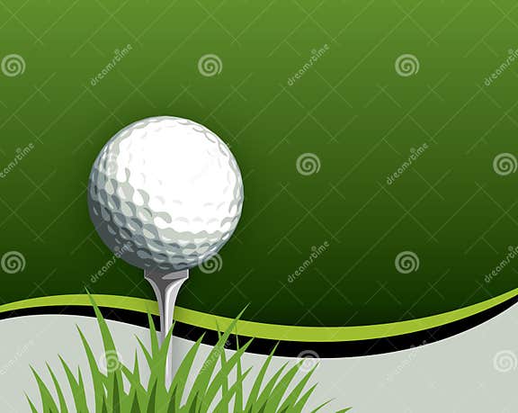 Golf ball on Tee stock vector. Illustration of tournament - 20574655