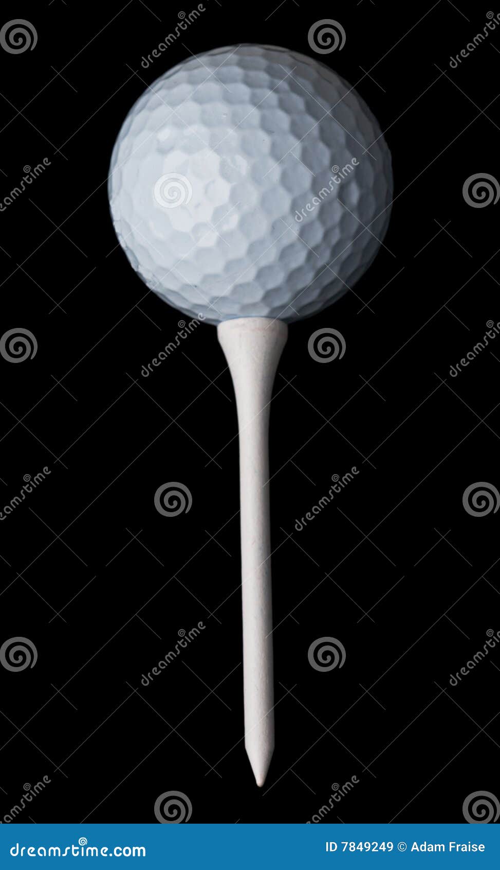 Golf ball & tee stock image. Image of white, ball 7849249