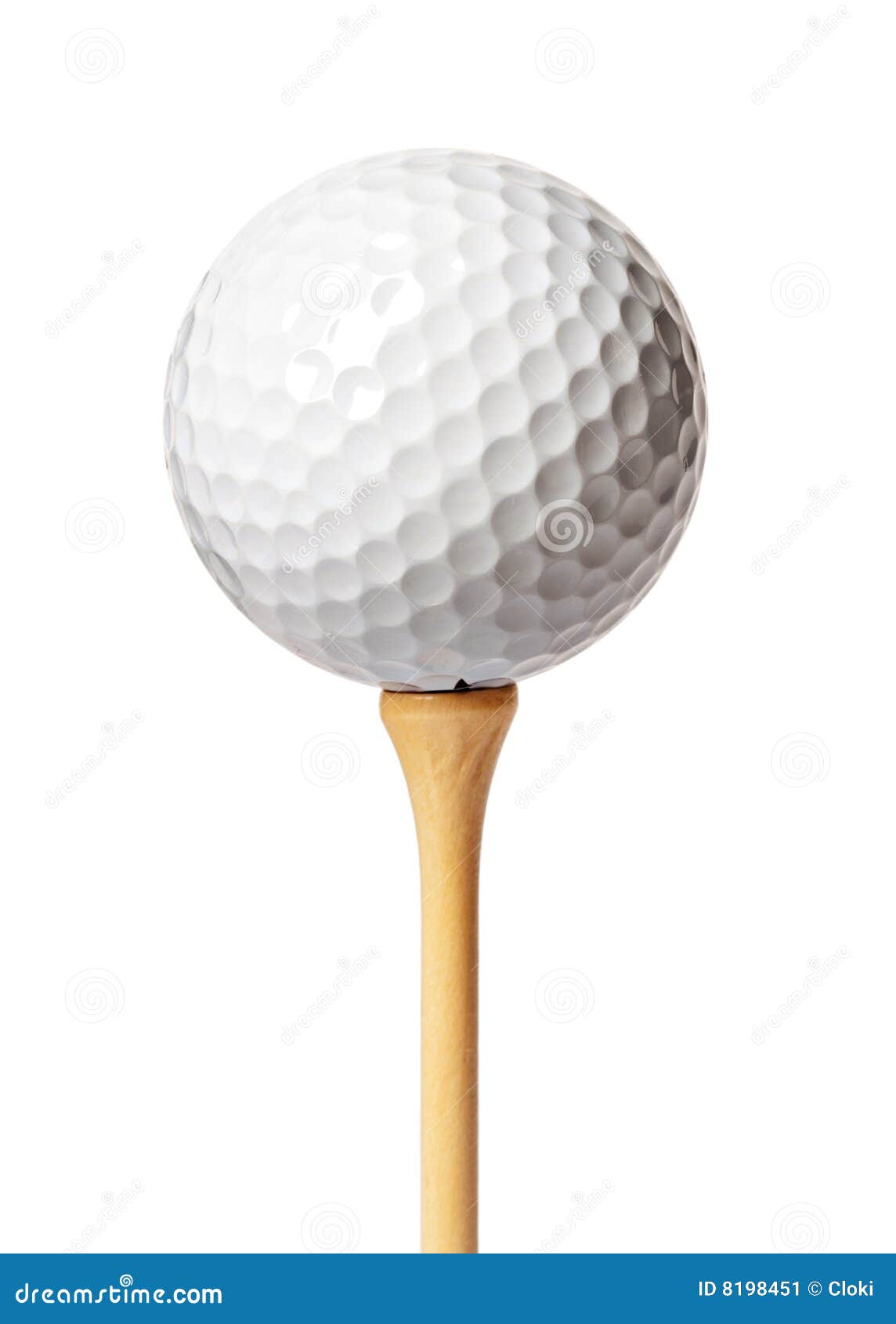 Golf Ball On A Tee Stock Image Image 8198451 in golfing tee intended for Warm