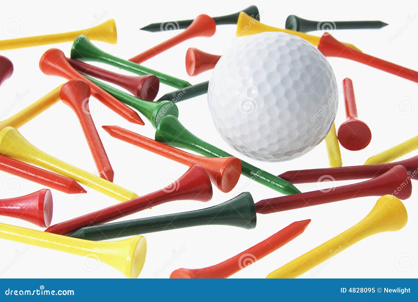 Golf Ball and Tees stock image. Image of hobby, life, ball 4828095