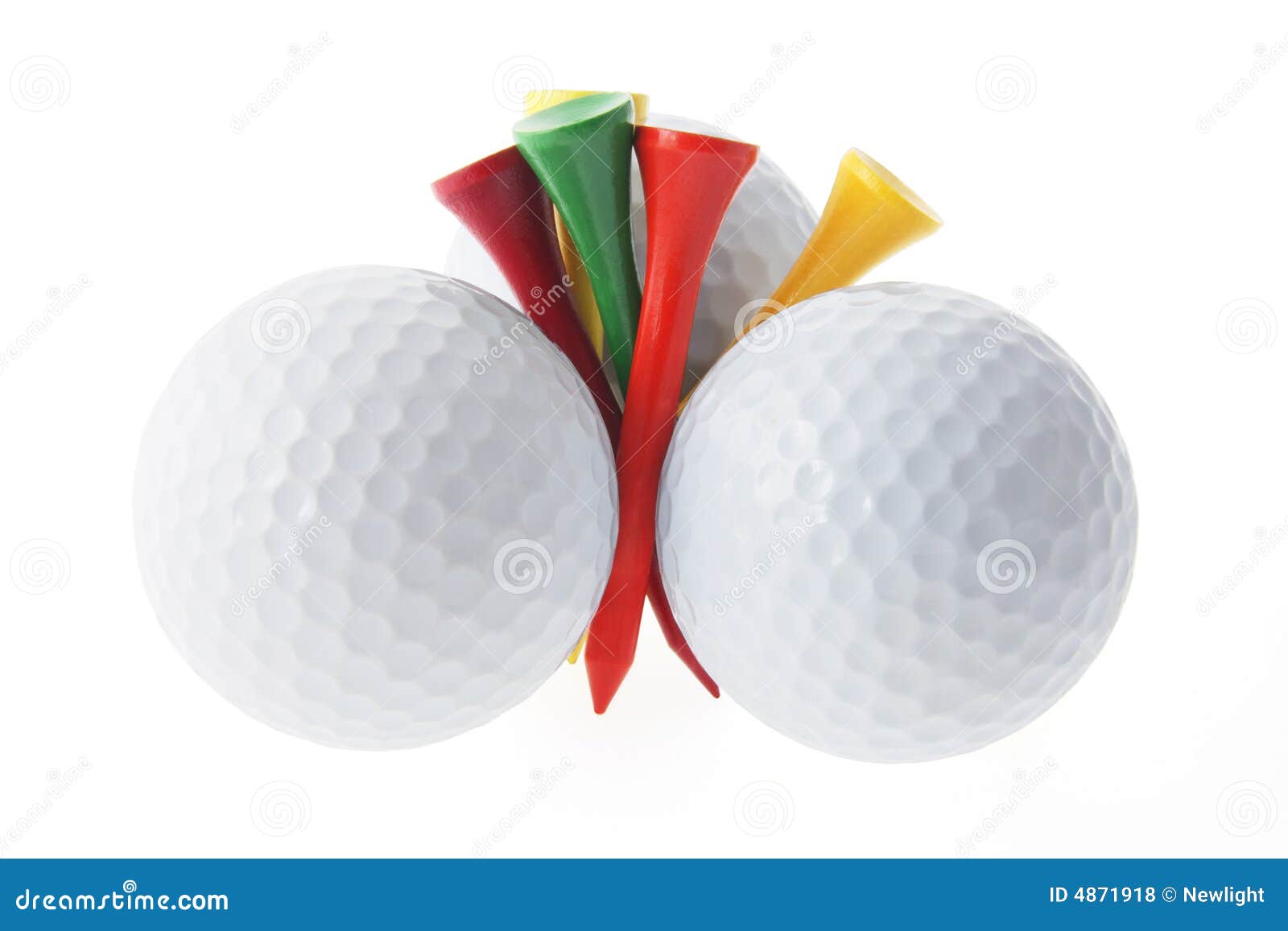 Golf Balls and Tees stock photo. Image of white, equipment 4871918