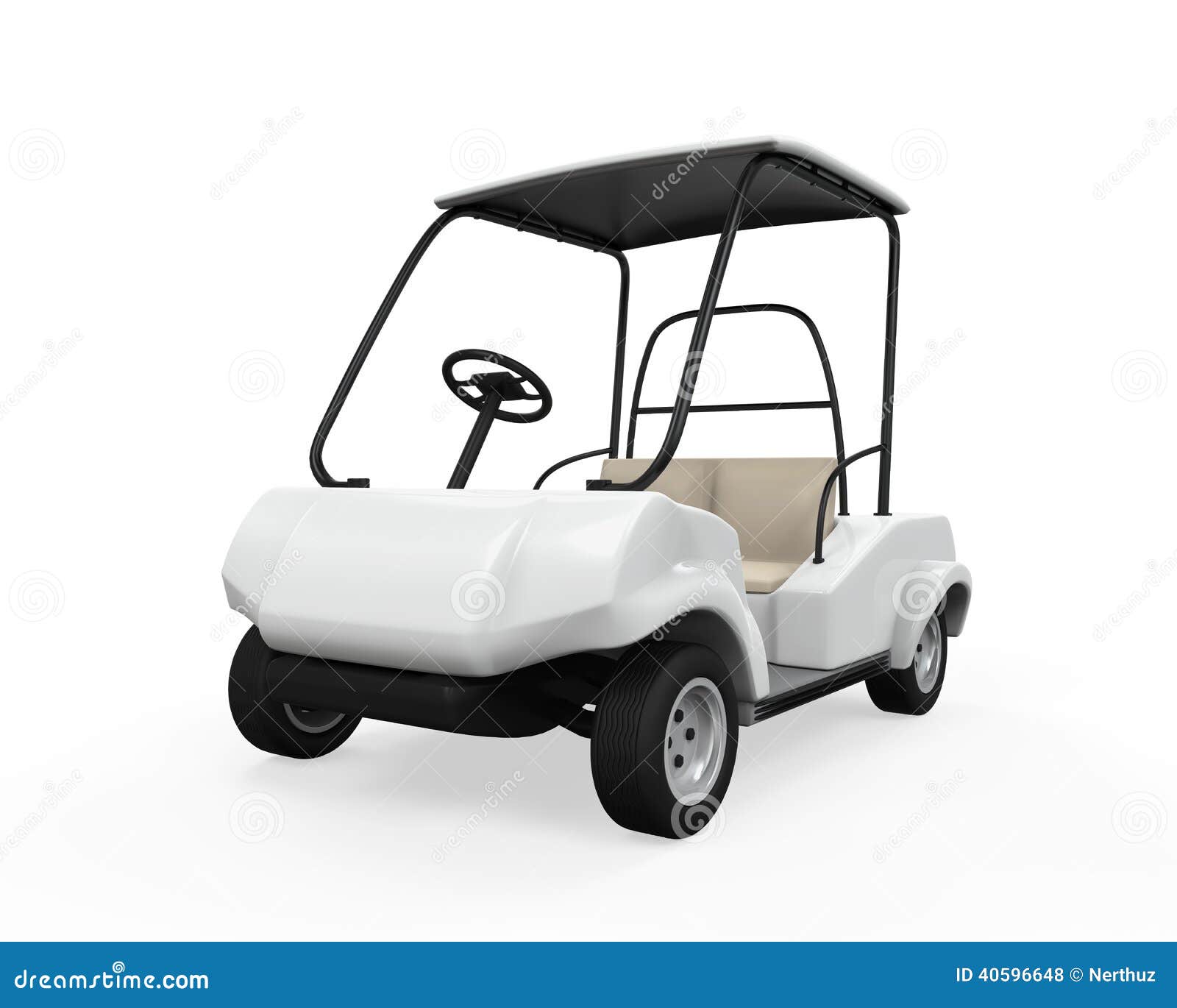 Golf Car Isolated stock illustration. Illustration of land 40596648