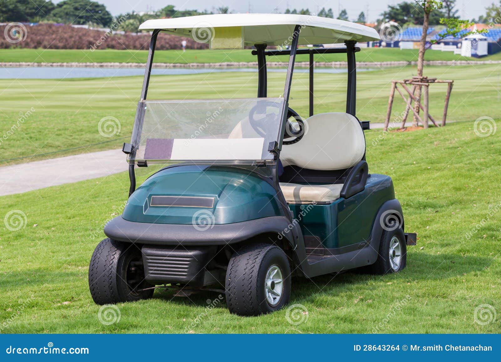 Golf cart or club car stock photo. Image of fairway, golfing 28643264
