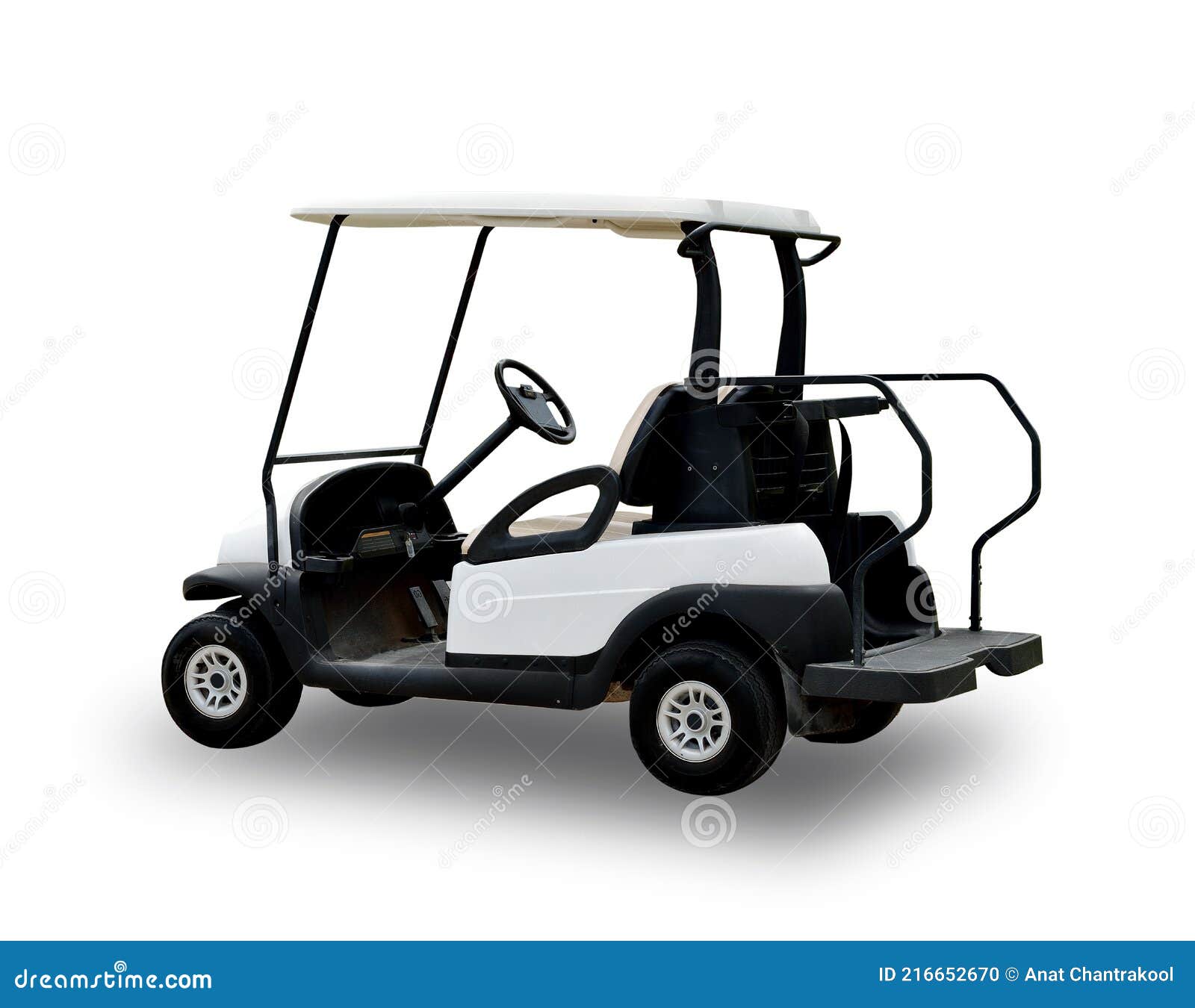 golf cart golfcart  on white background