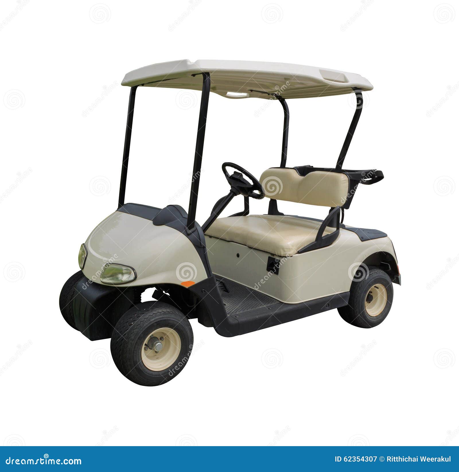 golf cart golfcart on white