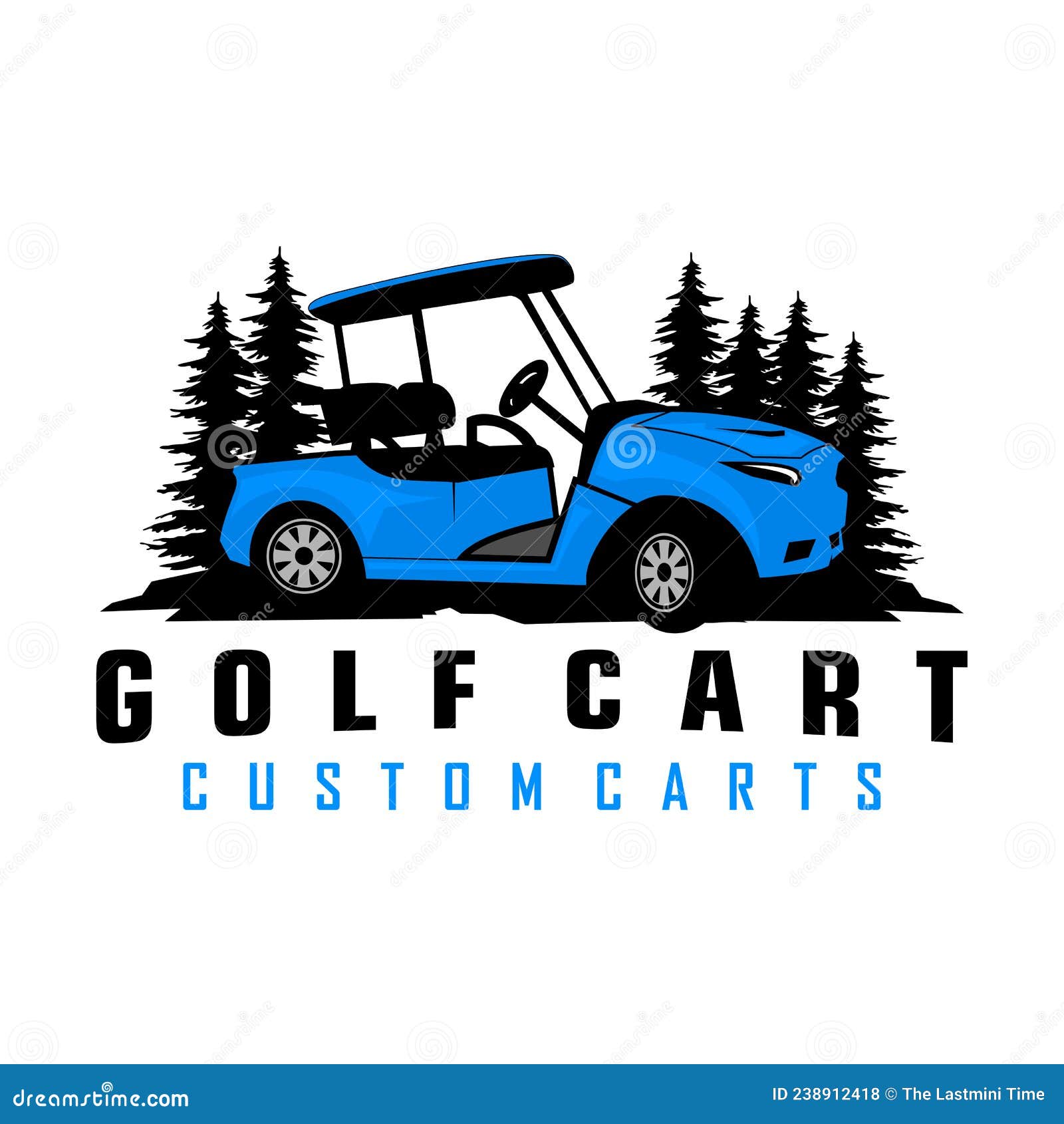 Golf cart logo stock vector. Illustration of logo, heavy 238912418