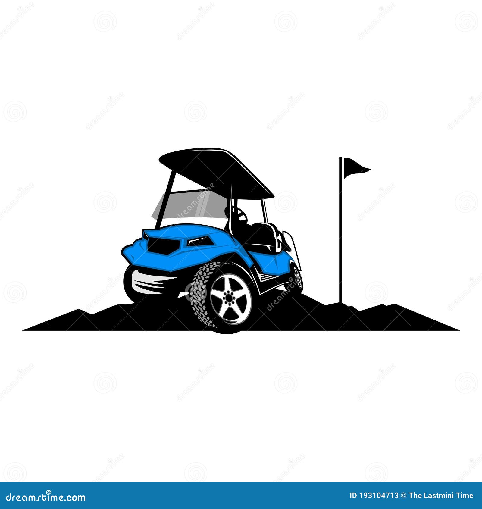 Golf cart logo icon design stock vector. Illustration of flat 193104713