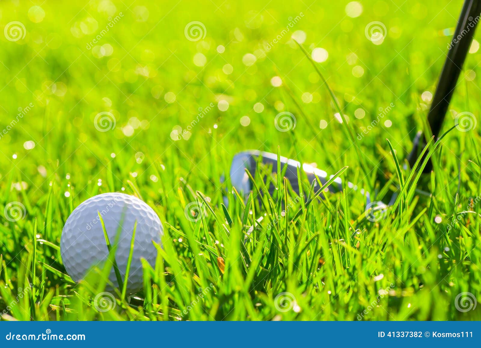 Golf club and ball stock photo. Image of nature, hobbies 41337382