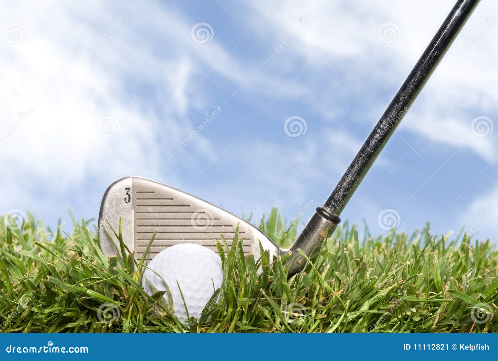 Golf Club and Ball in the Rough Stock Image Image of rough, sunny 11112821