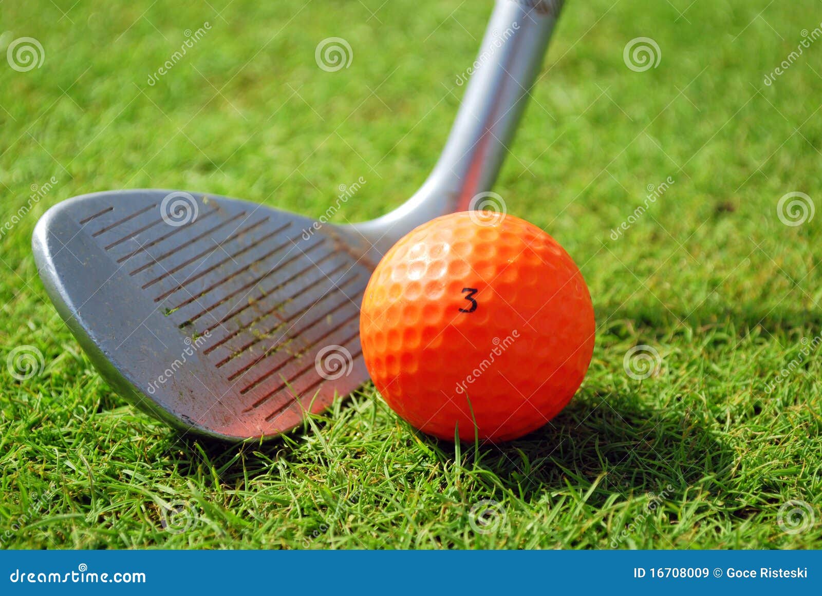 and golf ball stock image. Image of green, play 16708009