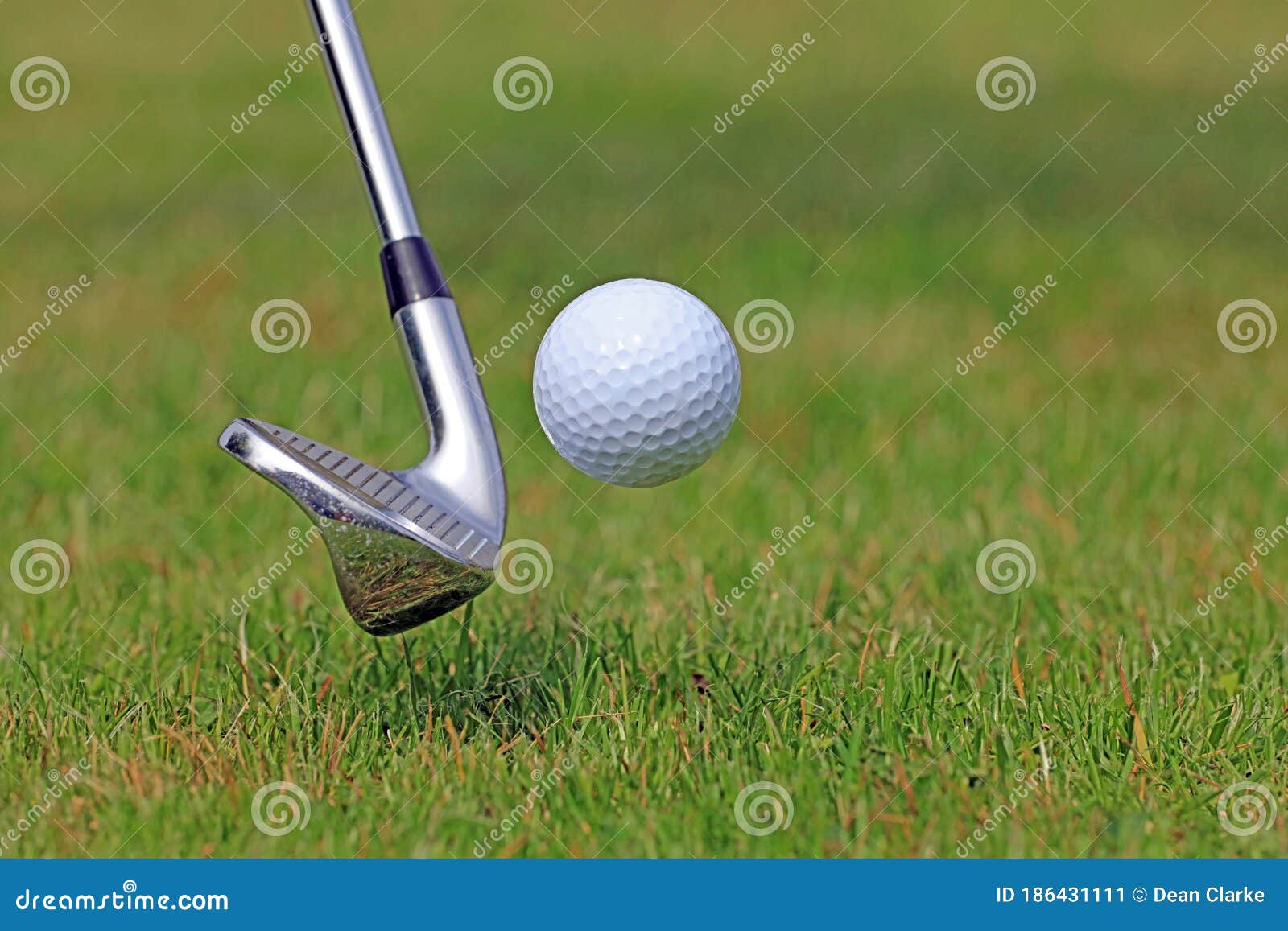 A Golf Club Hitting Golf Ball Stock Image Image of activity, sport