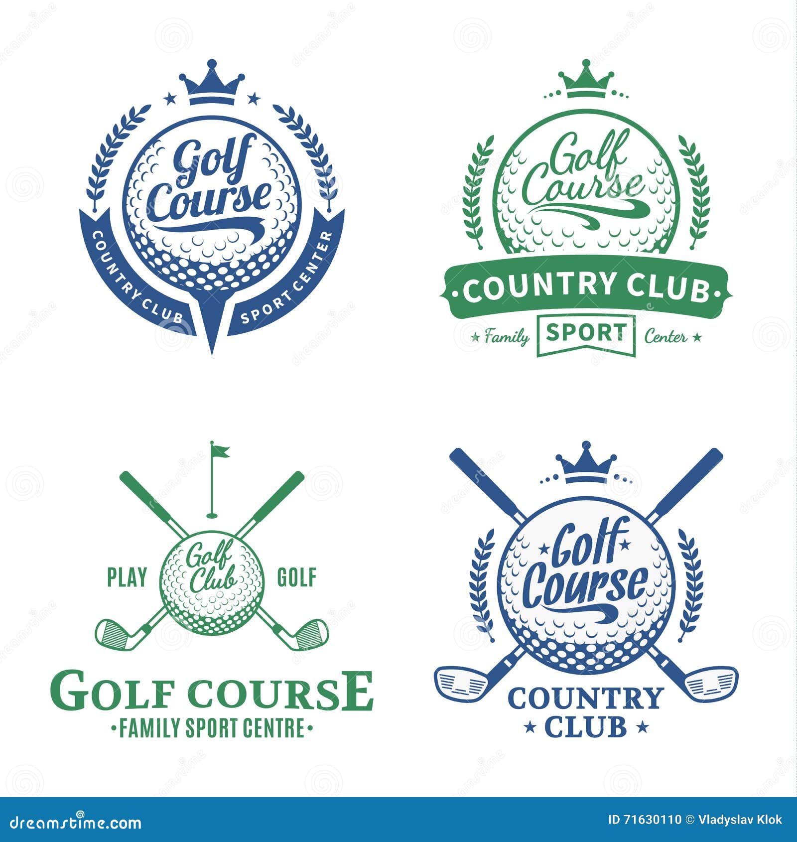 Golf Club Logo stock vector. Illustration of design, club - 71630110