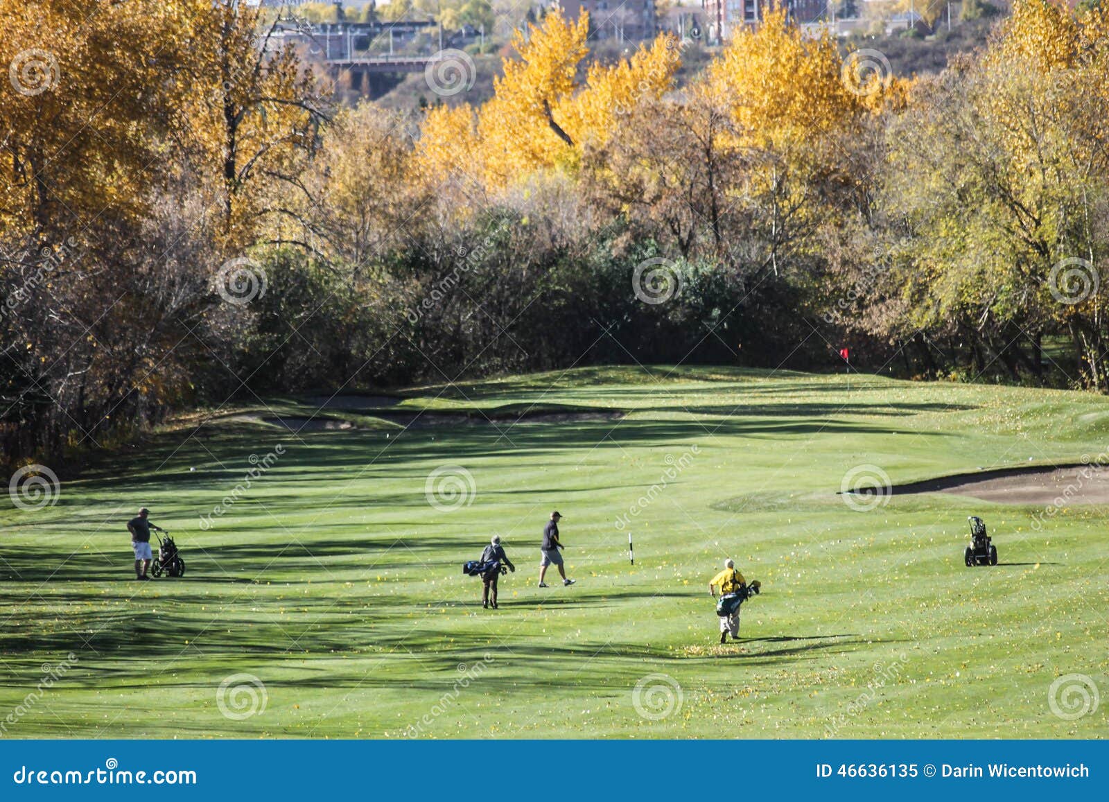 Golf course in Canada stock image. Image of outdoor, buildings 46636135