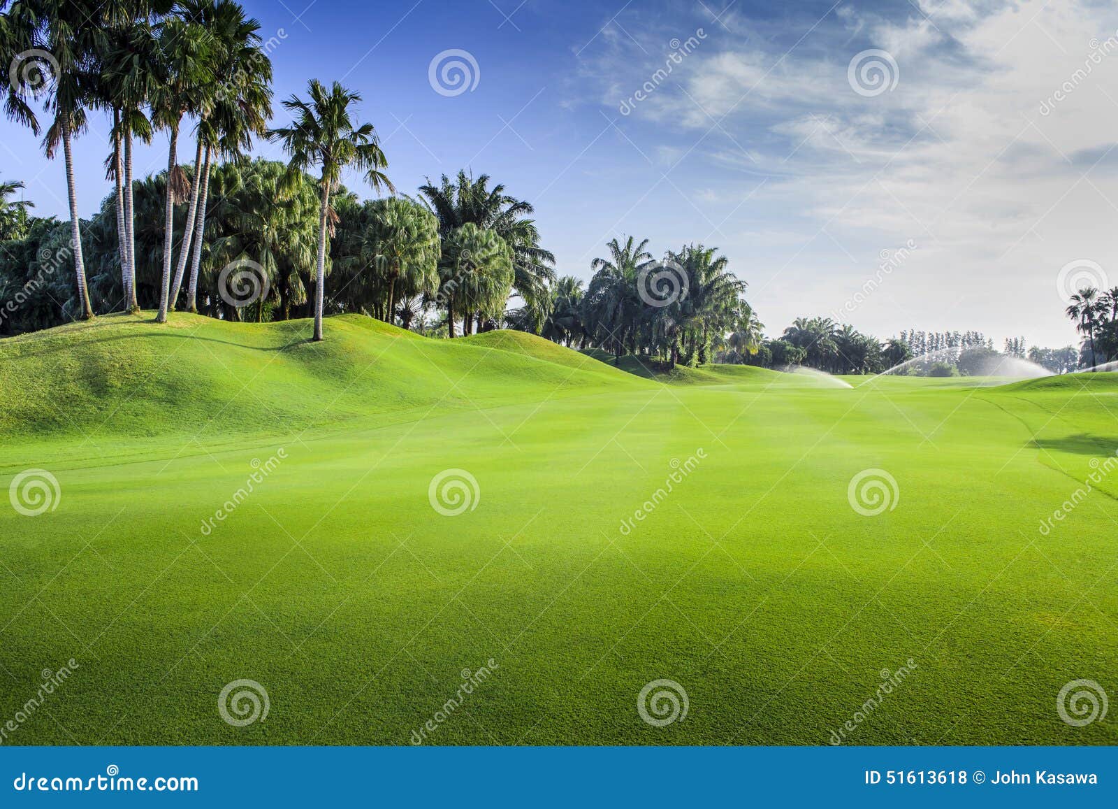 golf course fairway, thailand