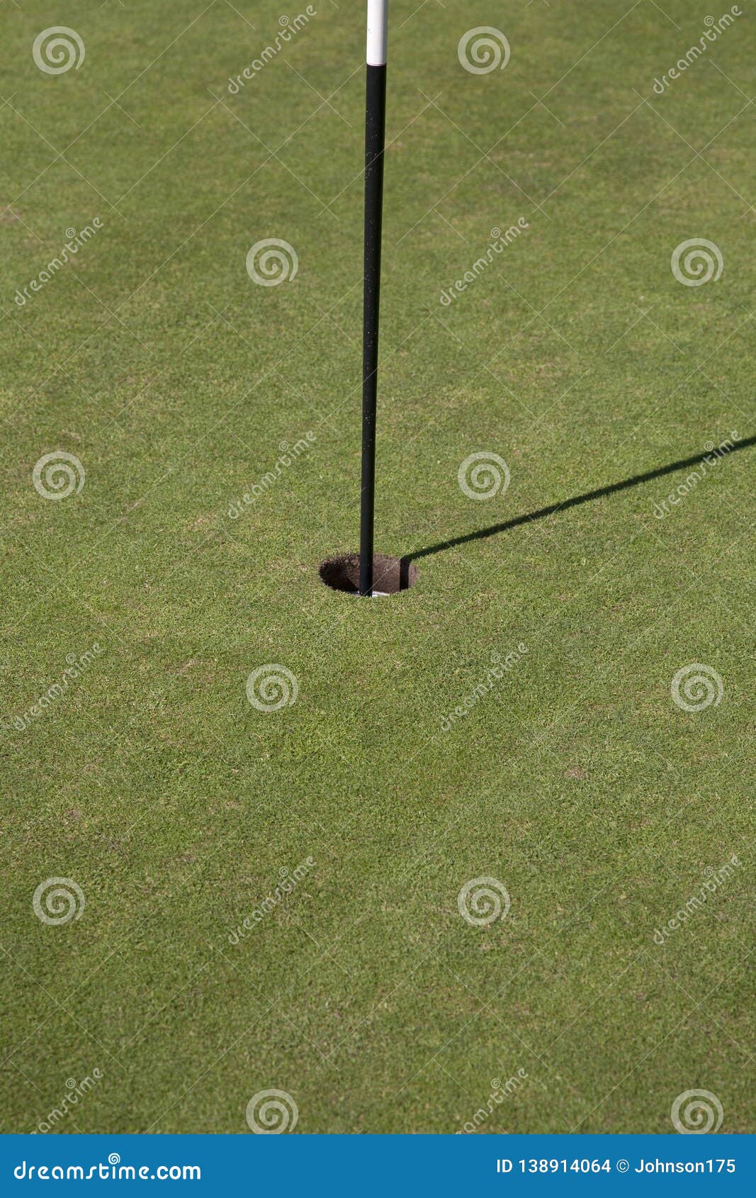 Golf Course Green Hole With Marker Stock Photo Image Of Grass Base