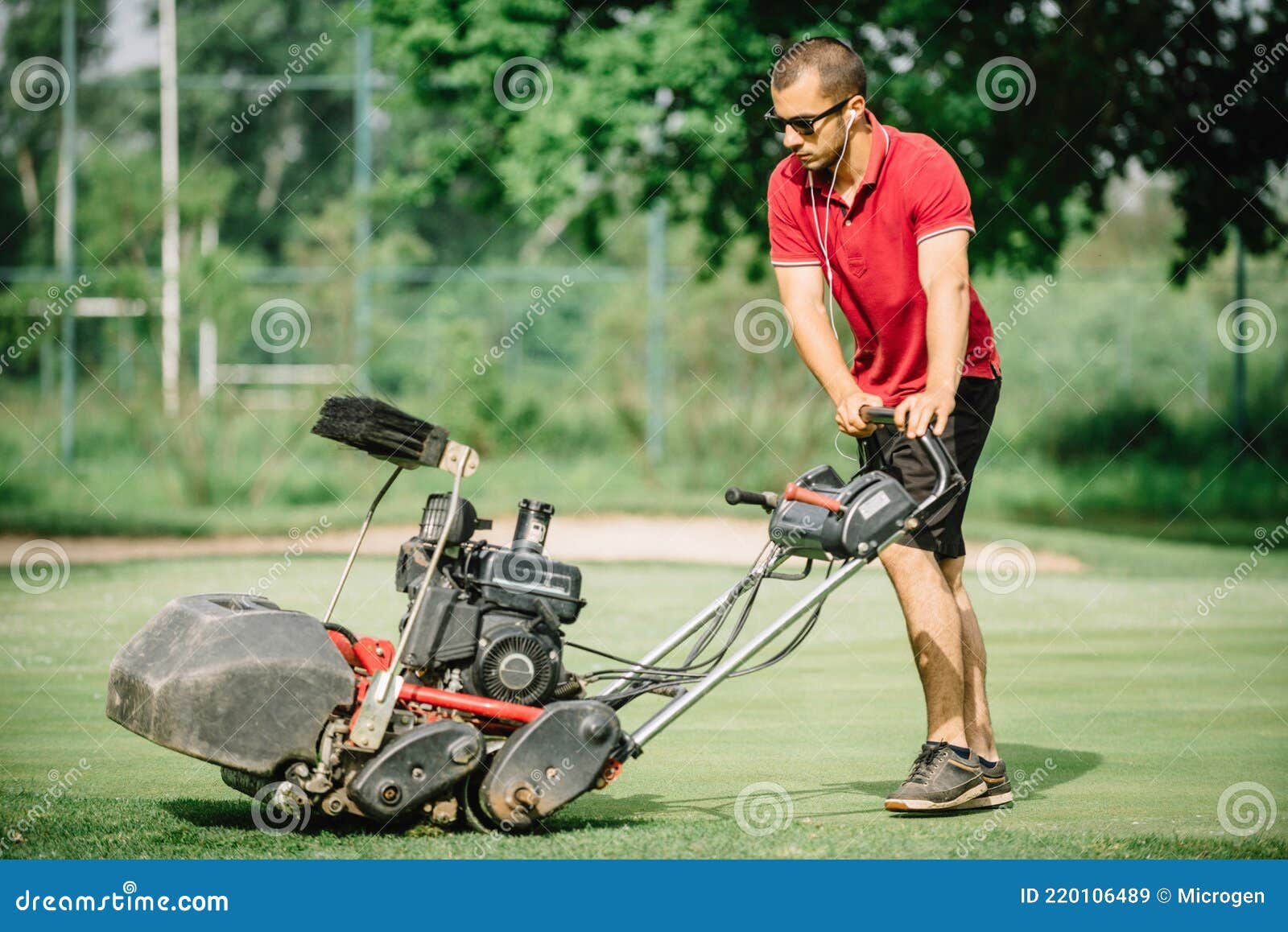 Golf Course Maintenance Equipment, Greens Mower Stock Image Image of outdoors, vehicle 220106489