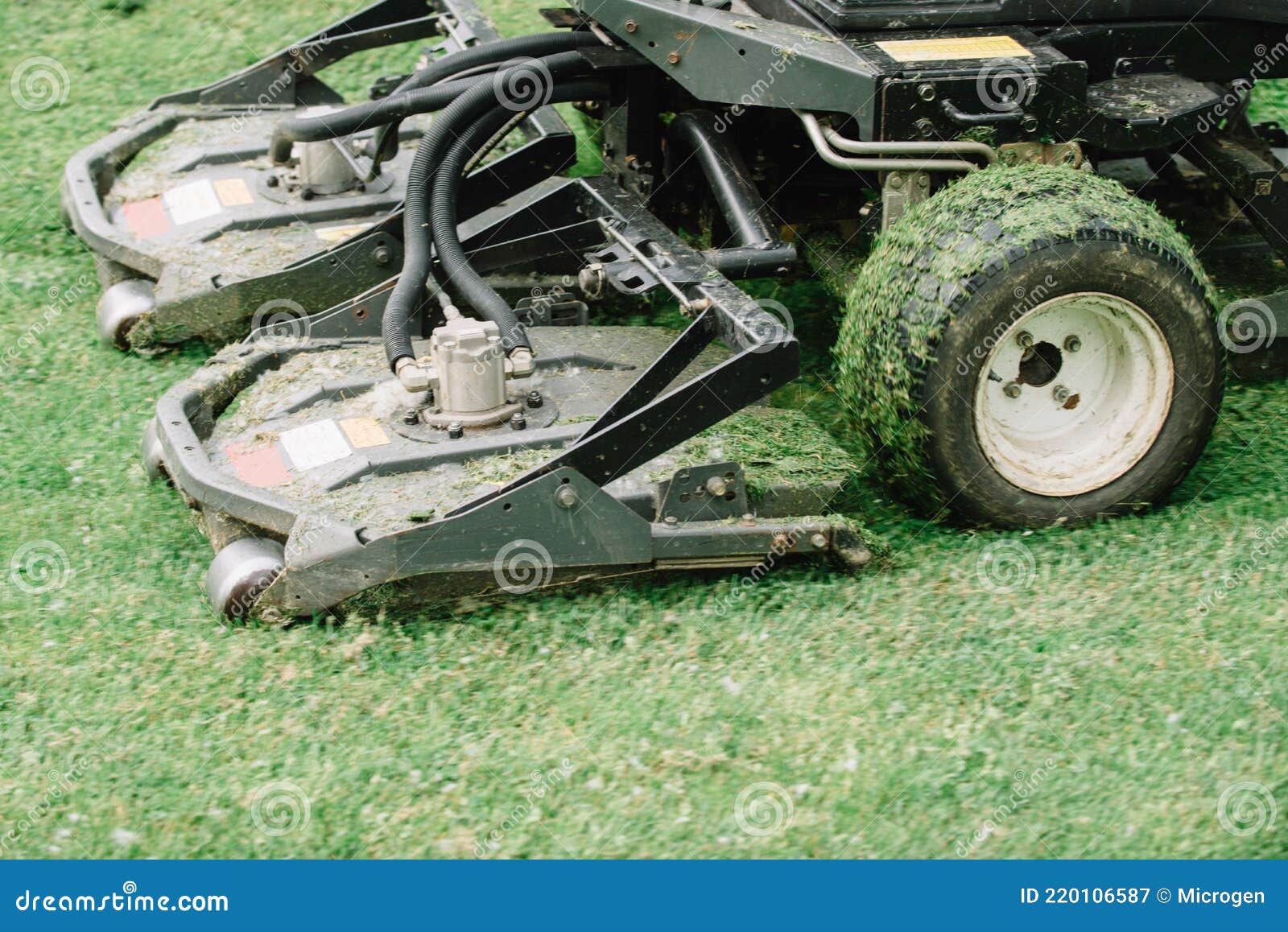 Golf Course Maintenance Equipment, Rough Mower Stock Image Image of