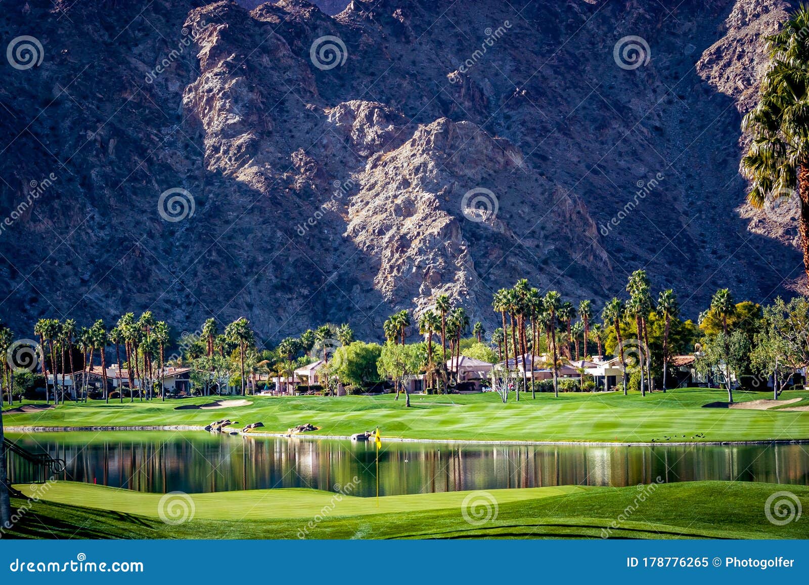Golf Course, Palm Springs, California Stock Image Image of green