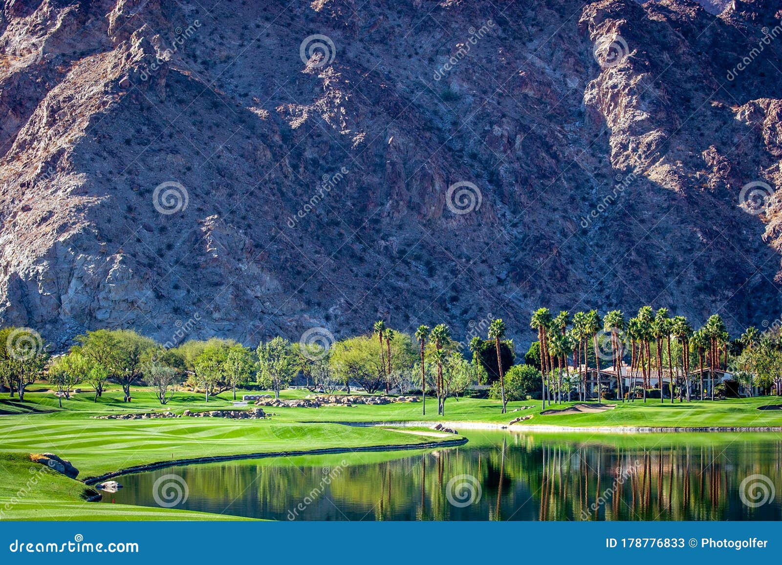 Golf Course, Palm Springs, California Stock Image Image of palm