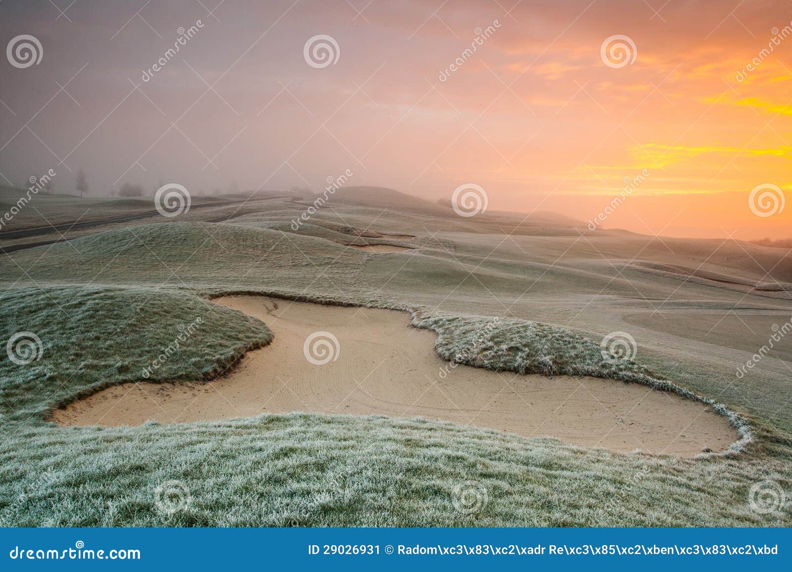 On the Golf Course in Prague Stock Image Image of bunker, prague 29026931