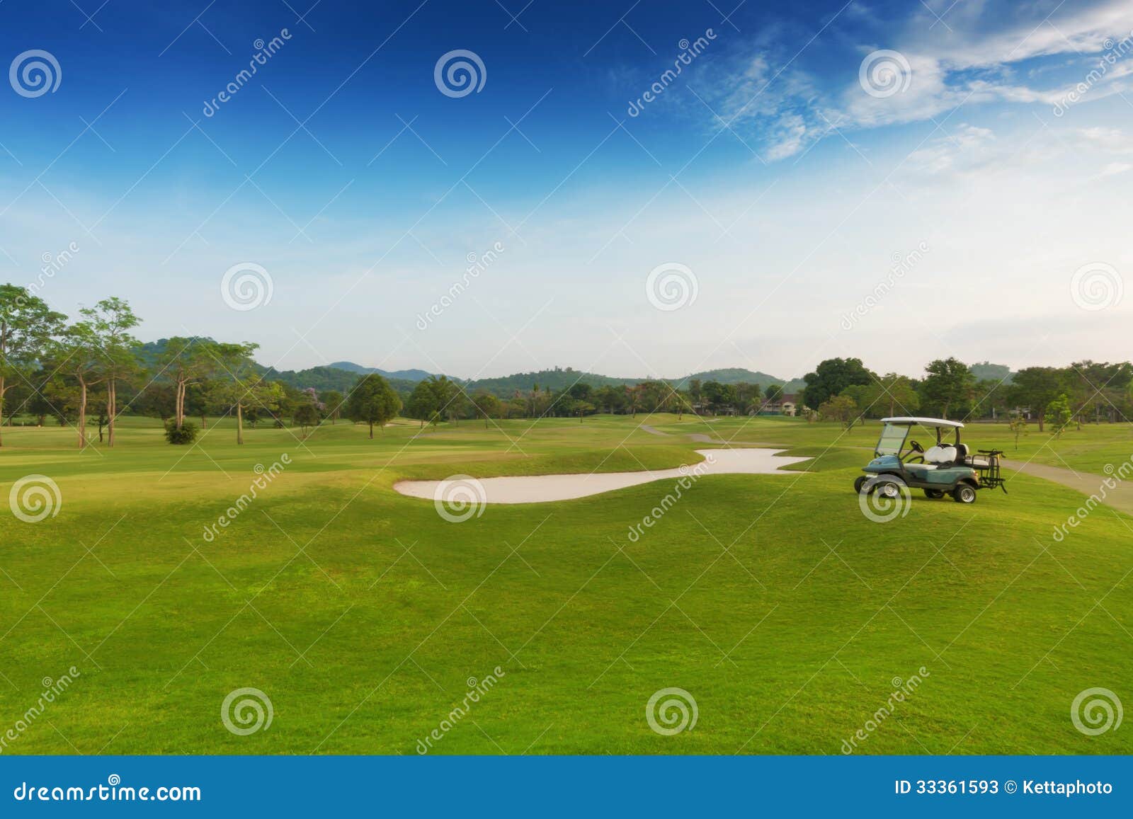 Golf course stock image. Image of getaway, active, field 33361593