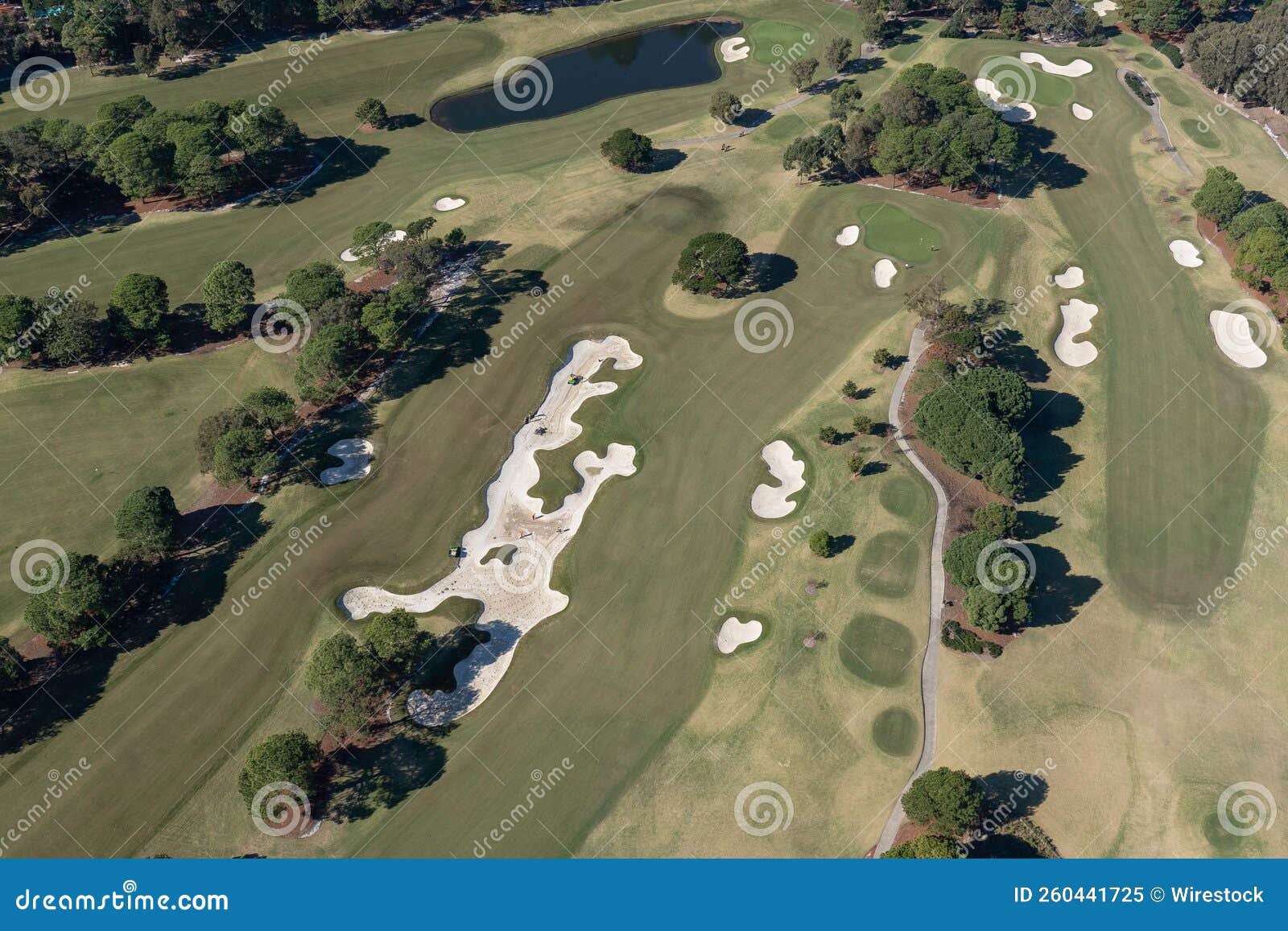 Golf Course, Seen from Above in Helicopter Editorial Image Image of nature, golf 260441725