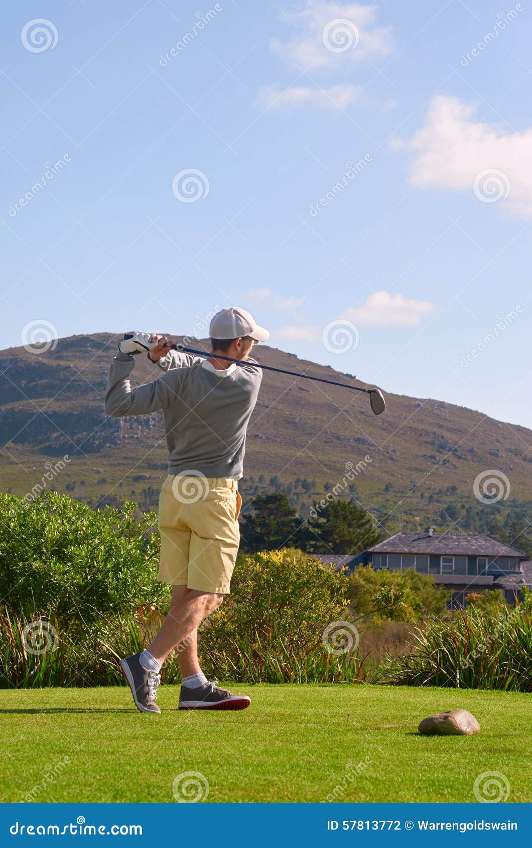 Golf drive stock photo. Image of motion, active, play 57813772