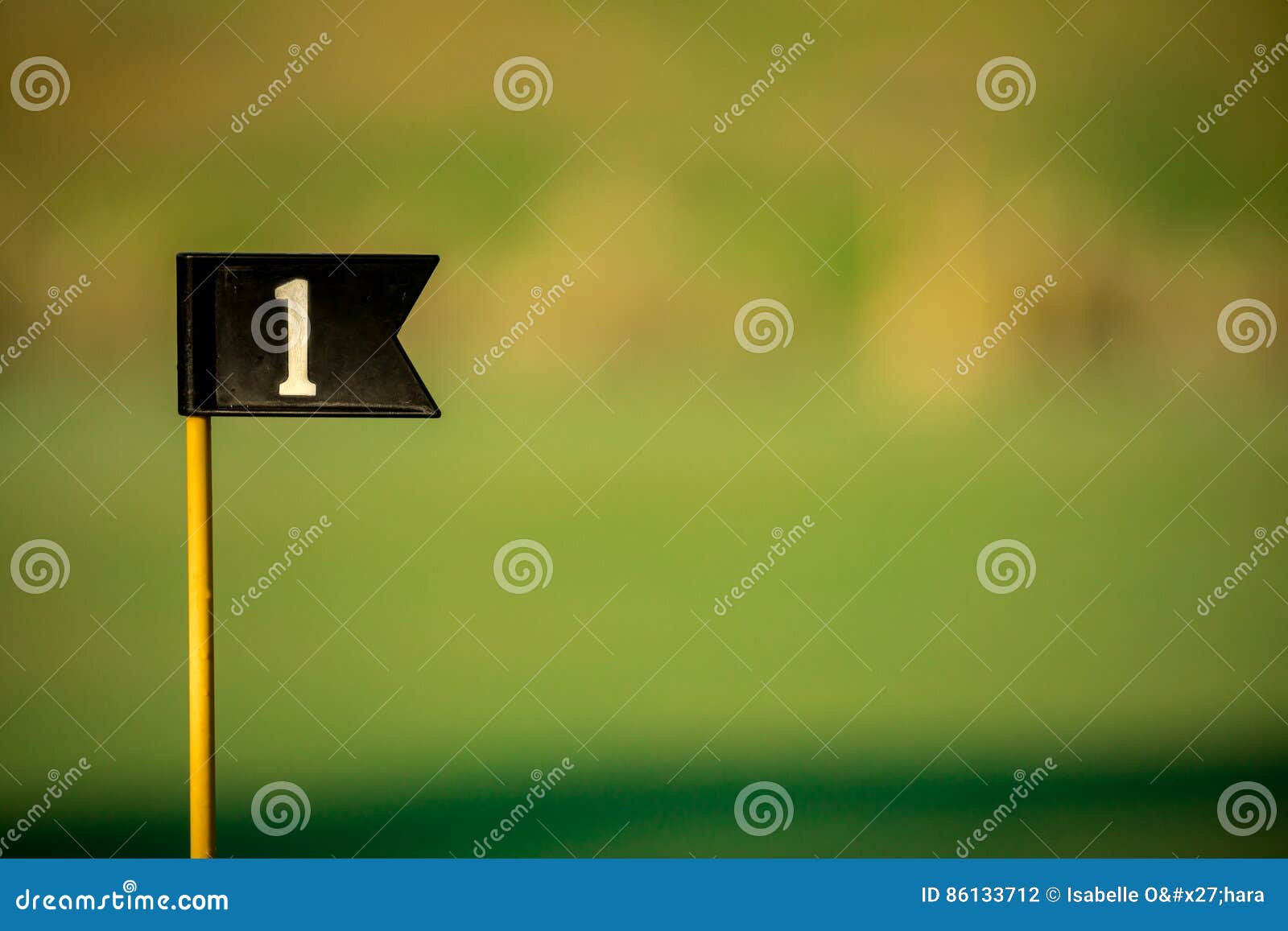 Golf Flag for First Hole stock photo. Image of summertime - 86133712