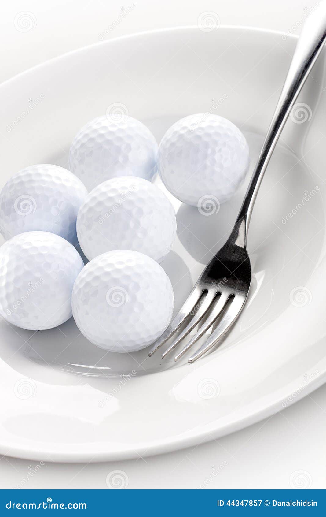 Golf fou image stock. Image du argenterie, fourchette - 44347857