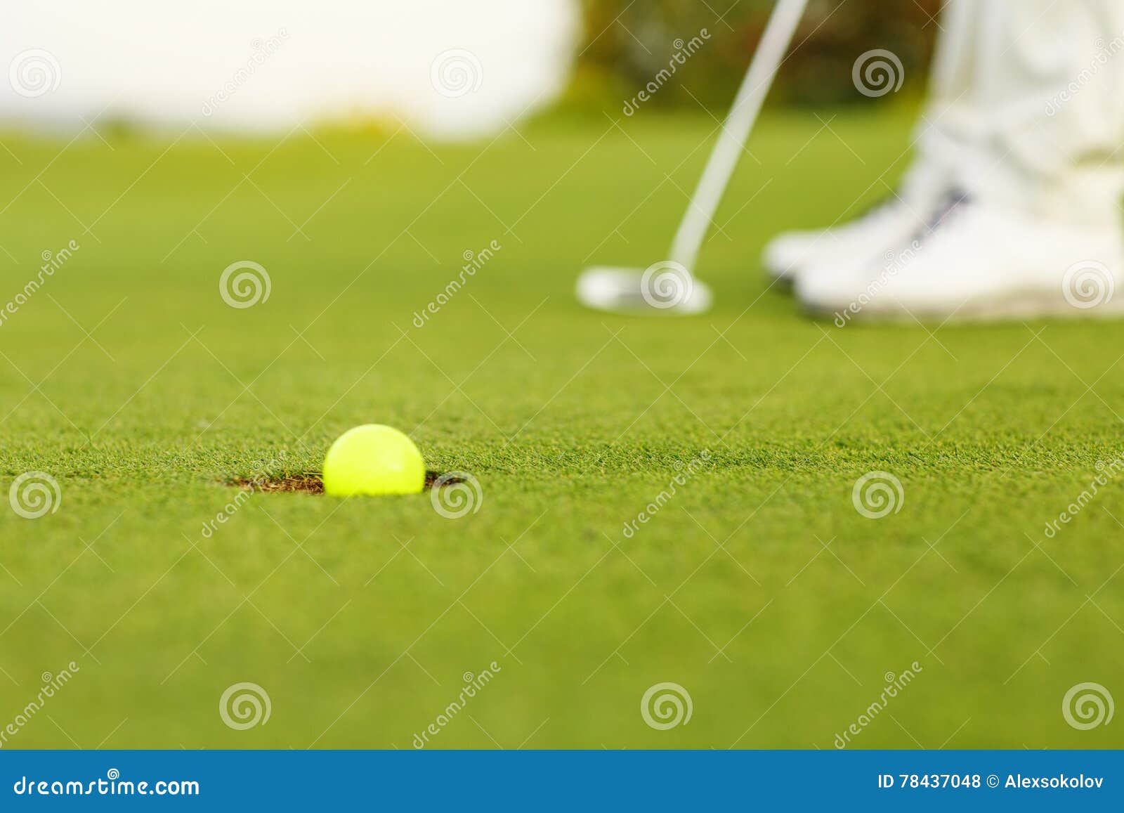 Golf hit on green stock photo. Image of dawn, green, daylight 78437048
