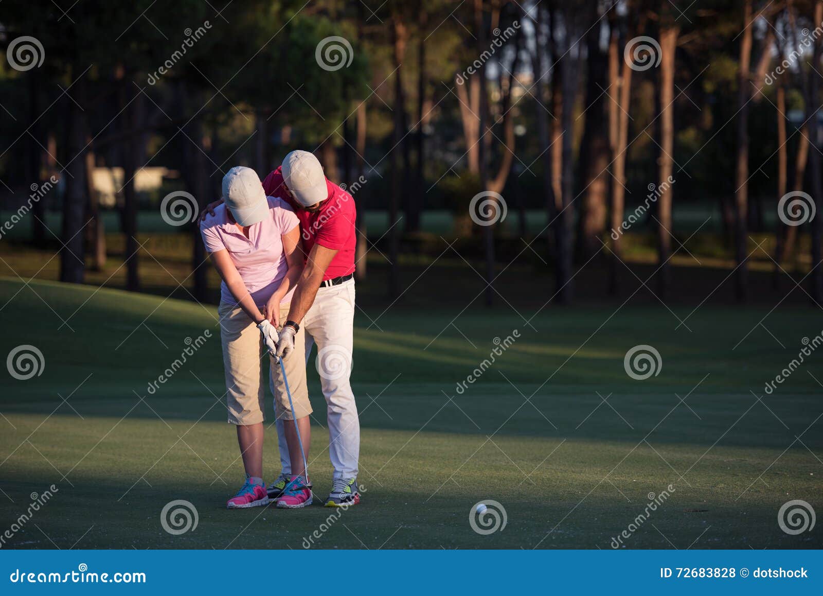 Golf instructions stock photo. Image of learn, fitness 72683828