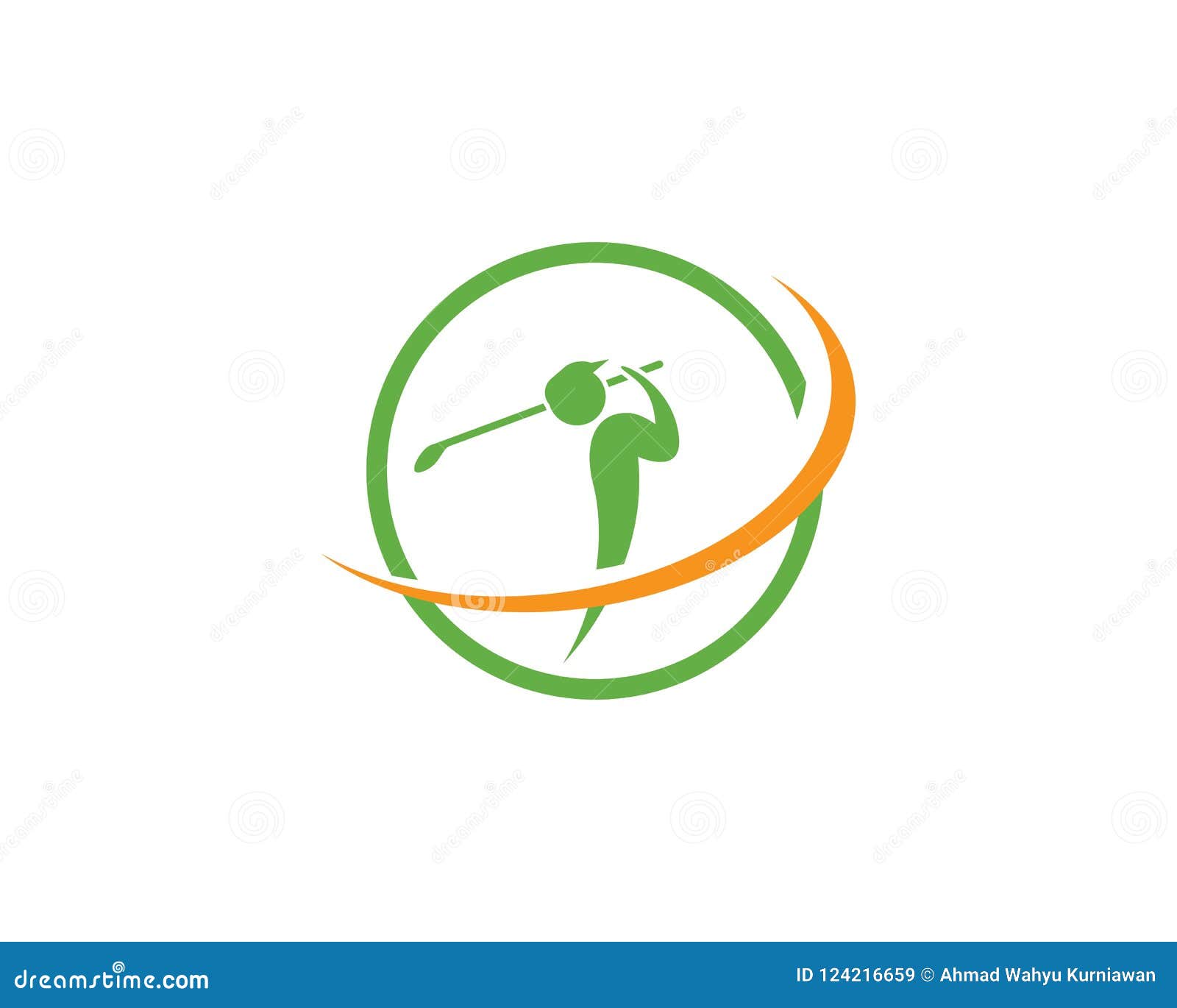 Golf Logo Template stock vector. Illustration of mascot - 124216659