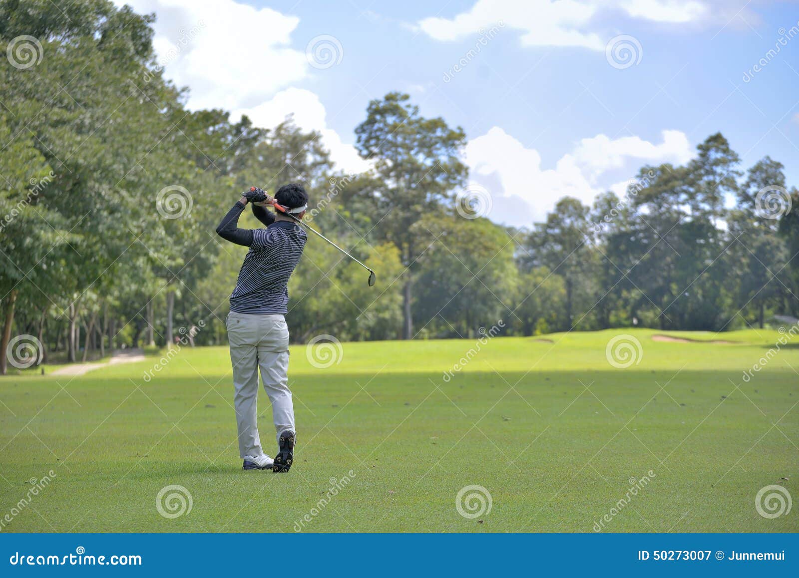 Golf Player Pitching the Golf Ball Editorial Photography Image of