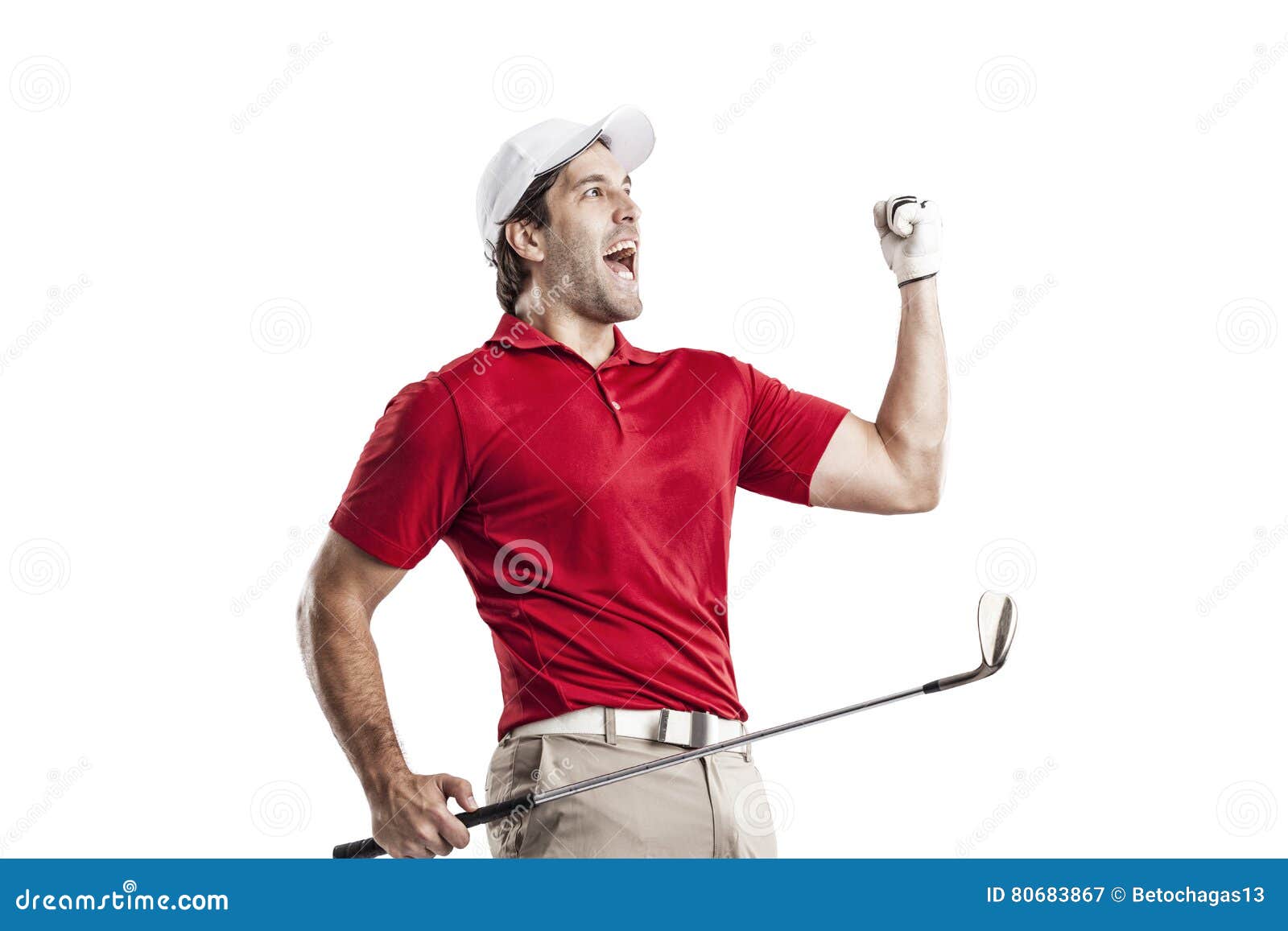 Golf Player stock image. Image of golfer, studio, person - 80683867