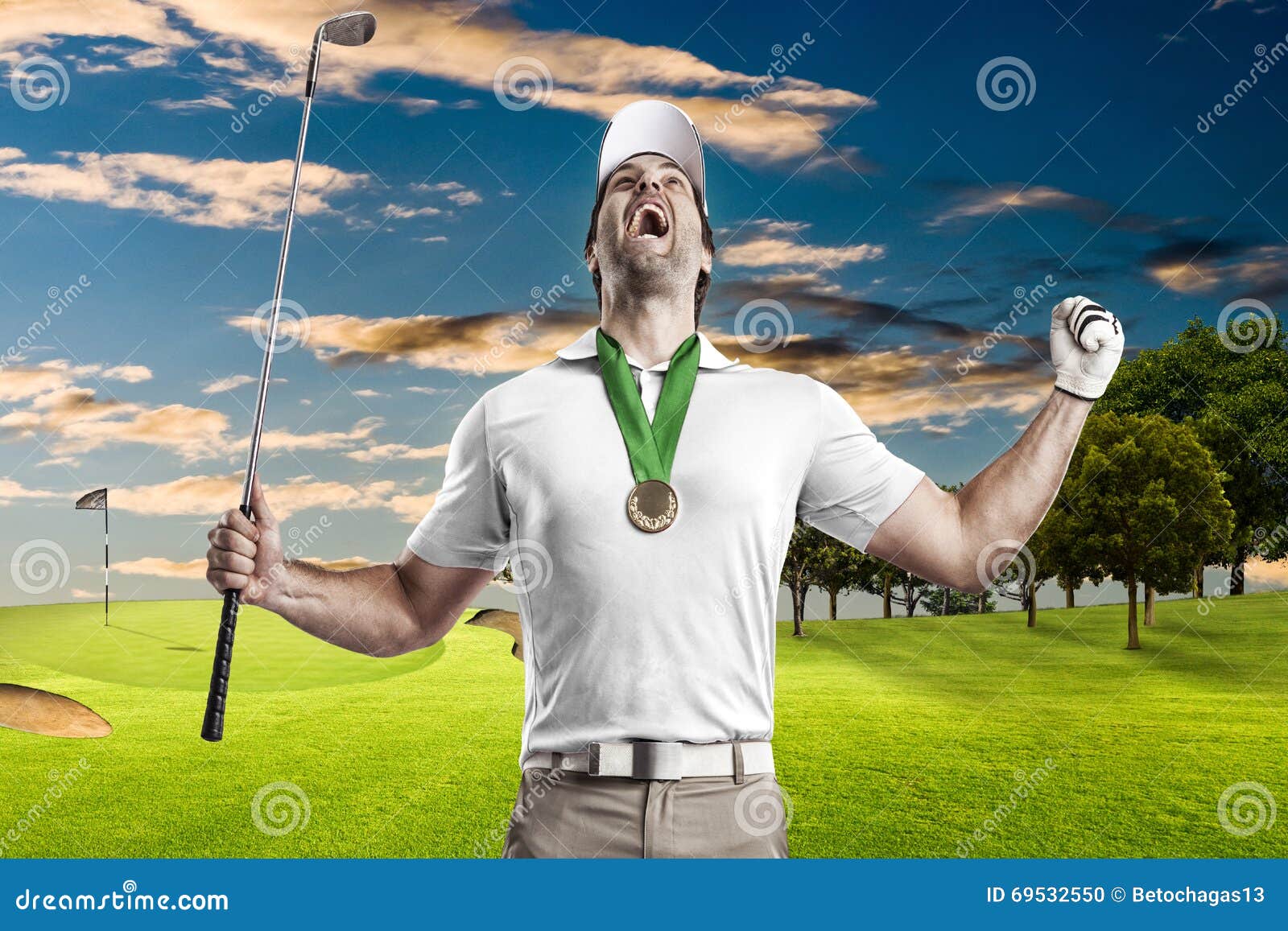 Golf Player stock photo. Image of male, professional - 69532550