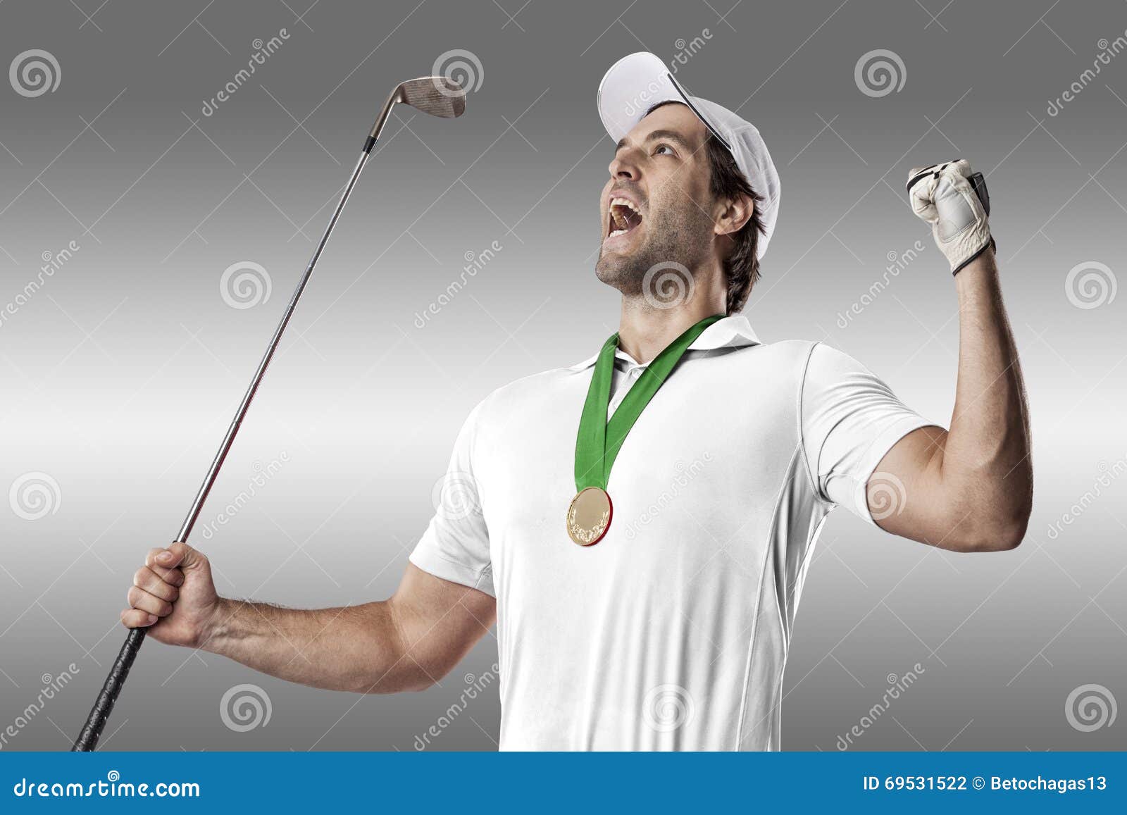 Golf Player stock photo. Image of shot, male, ball, swing - 69531522