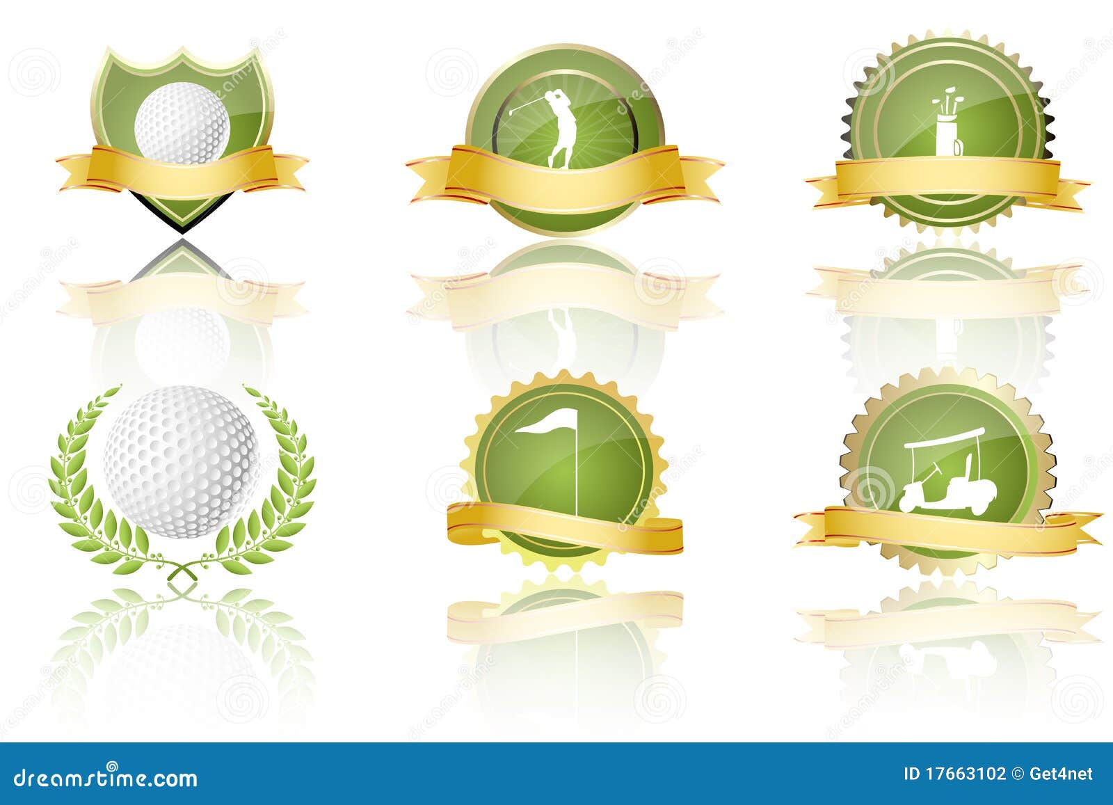 Golf prizes stock illustration. Illustration of playing 17663102