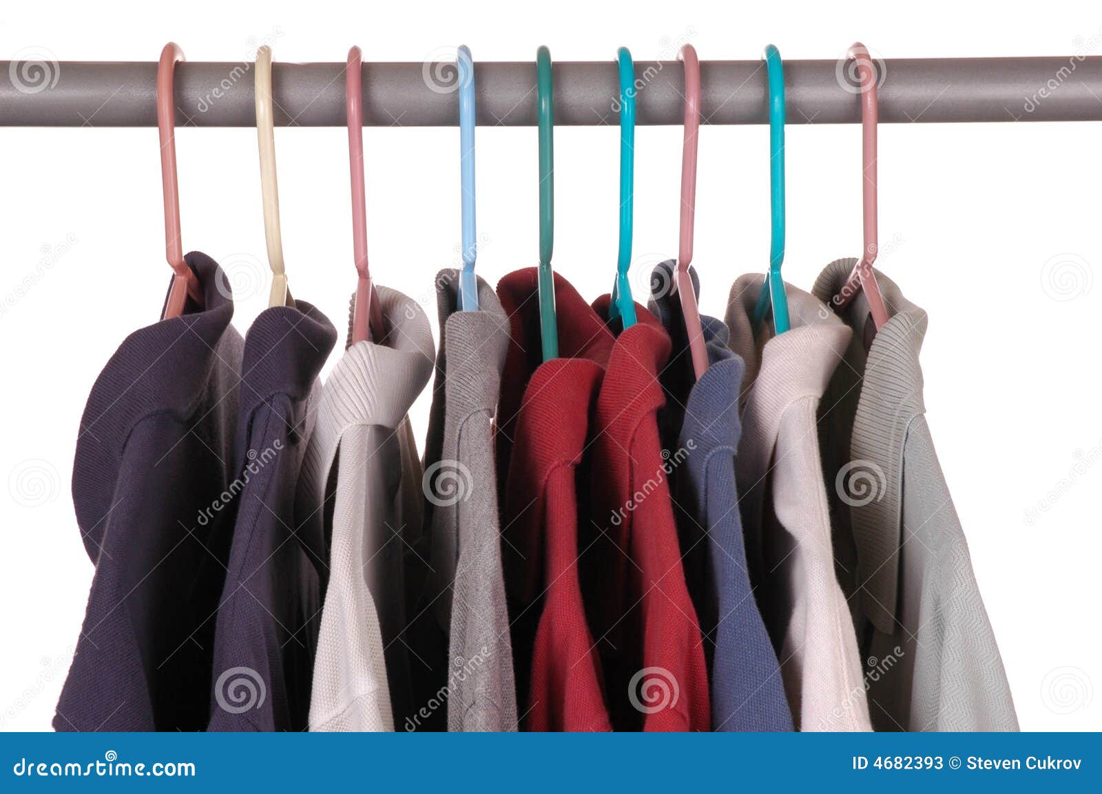Golf Shirts on Hangers stock image. Image of polo, garment 4682393