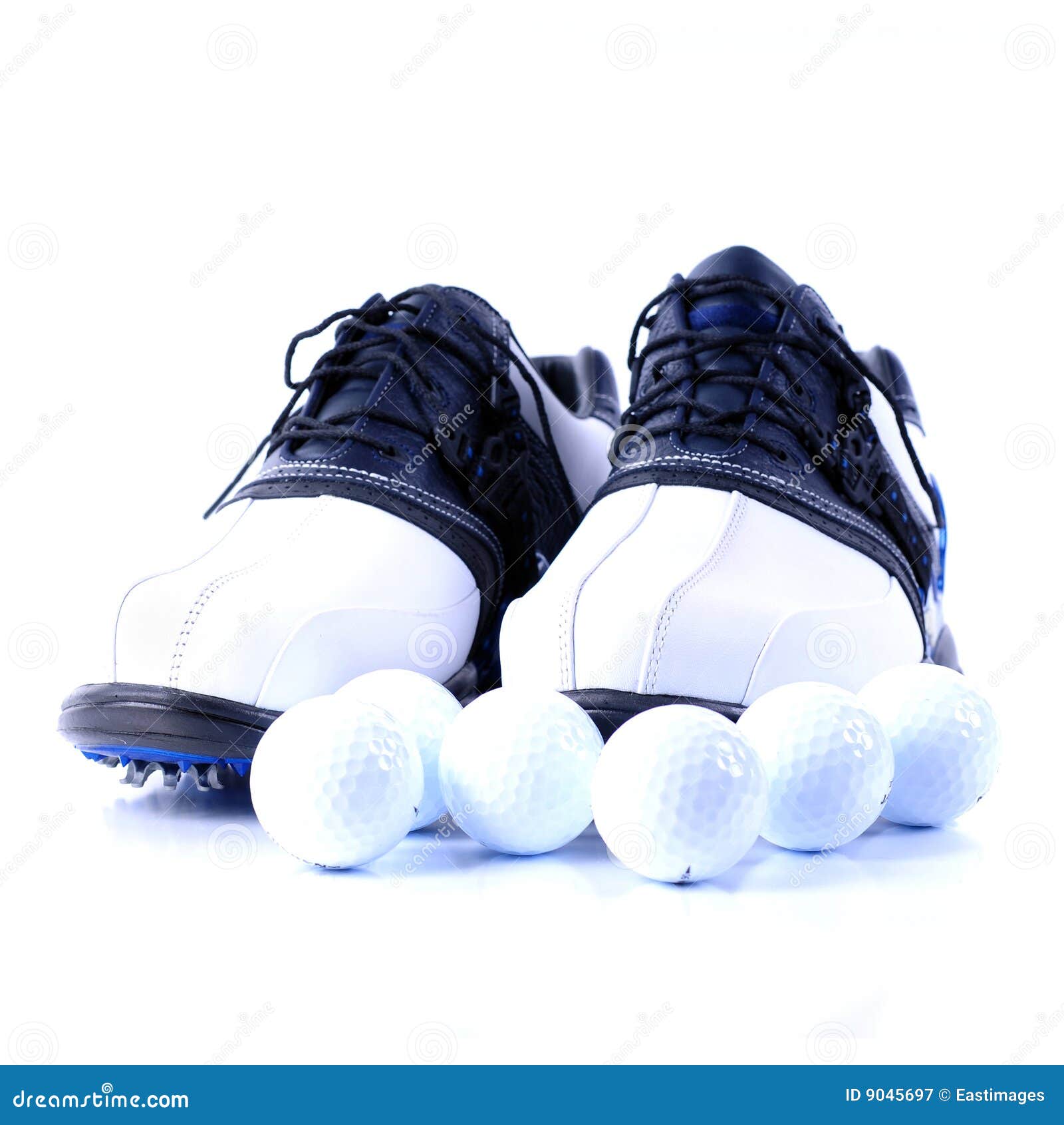 Golf Shoes and Balls stock image. Image of driver, gears 9045697