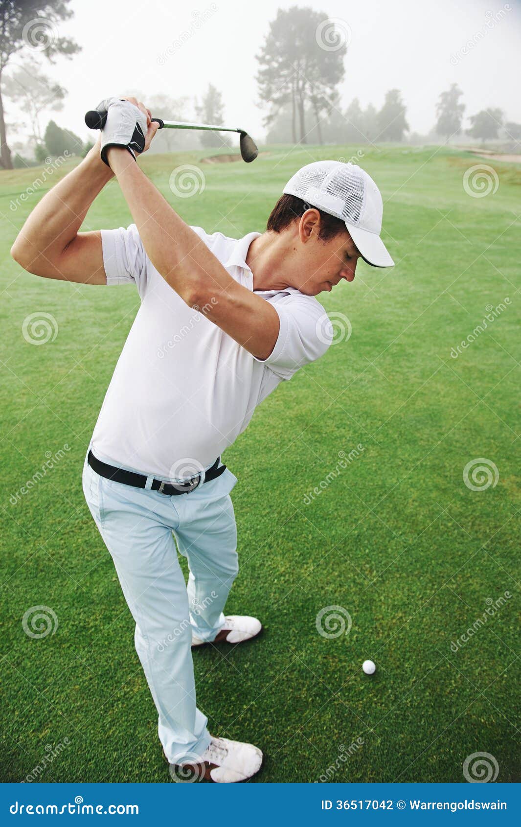 Golf shot man stock photo. Image of nature, iron, recreation - 36517042